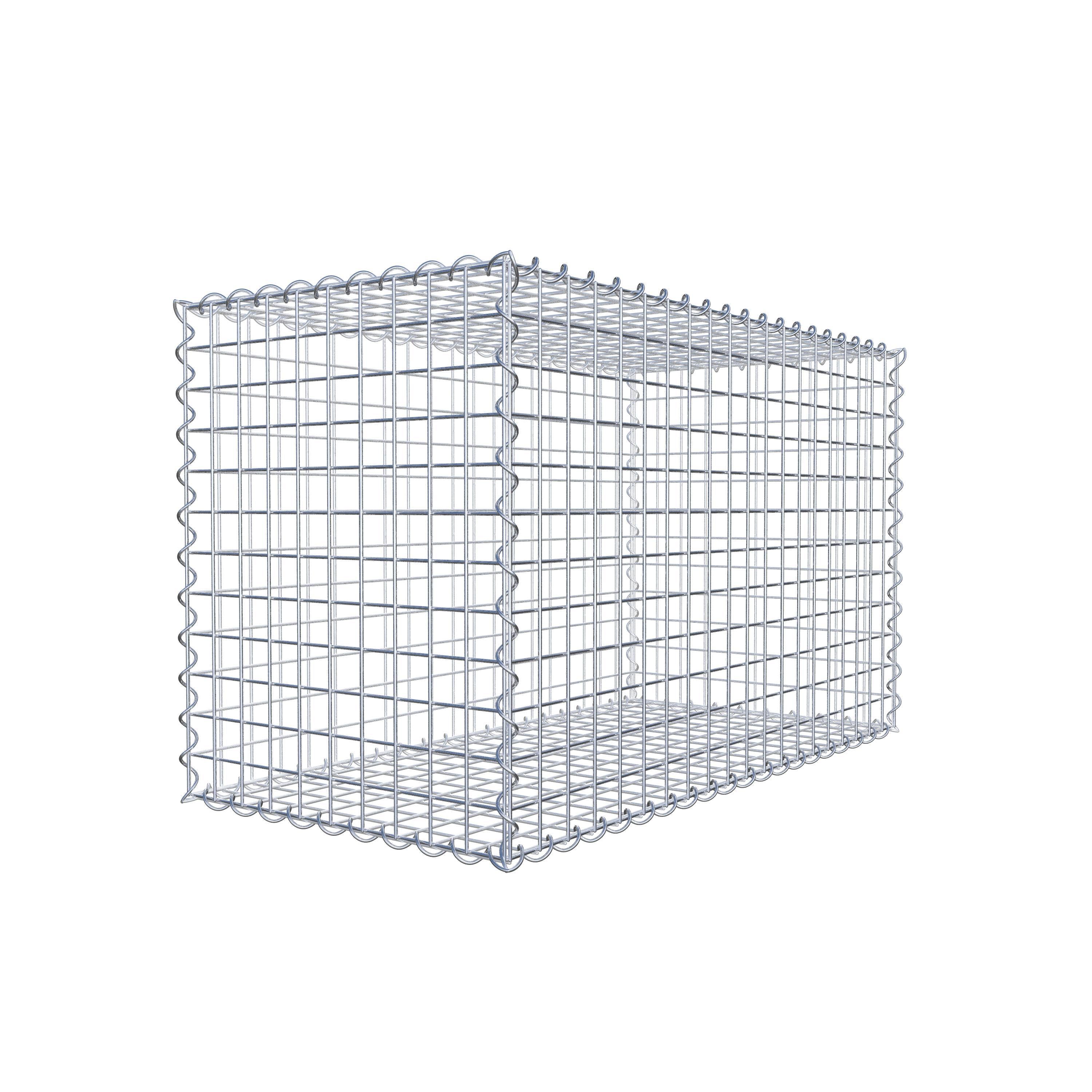 Gabion 100 cm x 60 cm x 50 cm (L x H x D), mesh size 5 cm x 5 cm, spiral