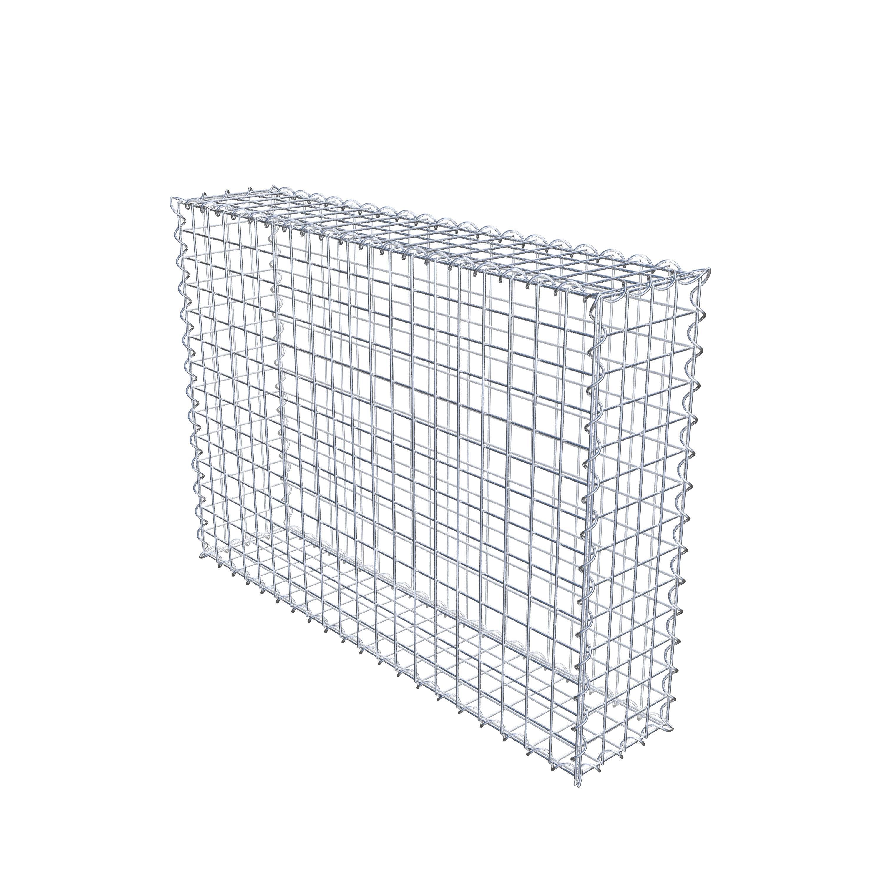 Gabion 100 cm x 70 cm x 20 cm (L x H x D), mesh size 5 cm x 5 cm, spiral