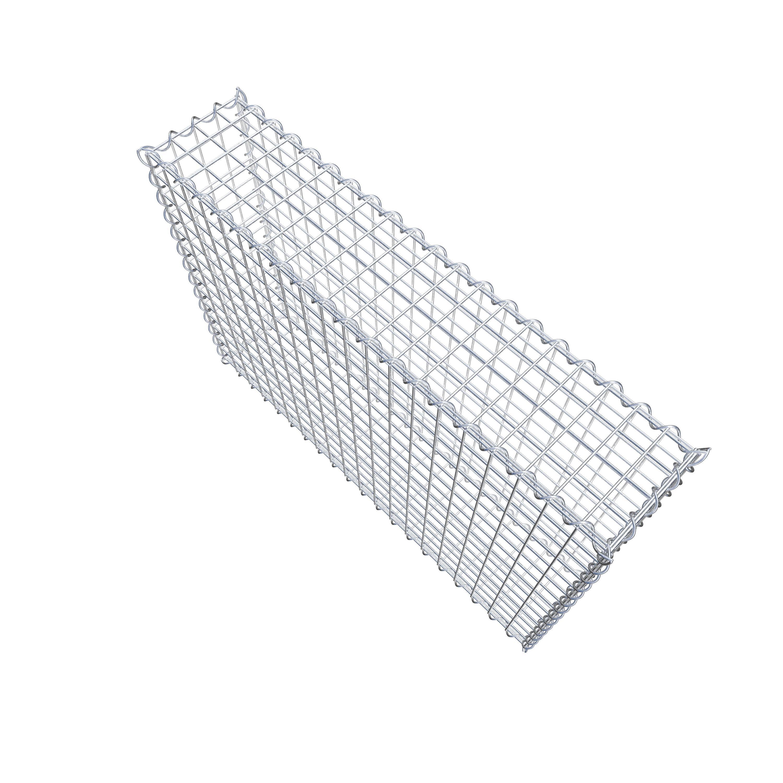 Gabion 100 cm x 70 cm x 20 cm (L x H x D), mesh size 5 cm x 5 cm, spiral