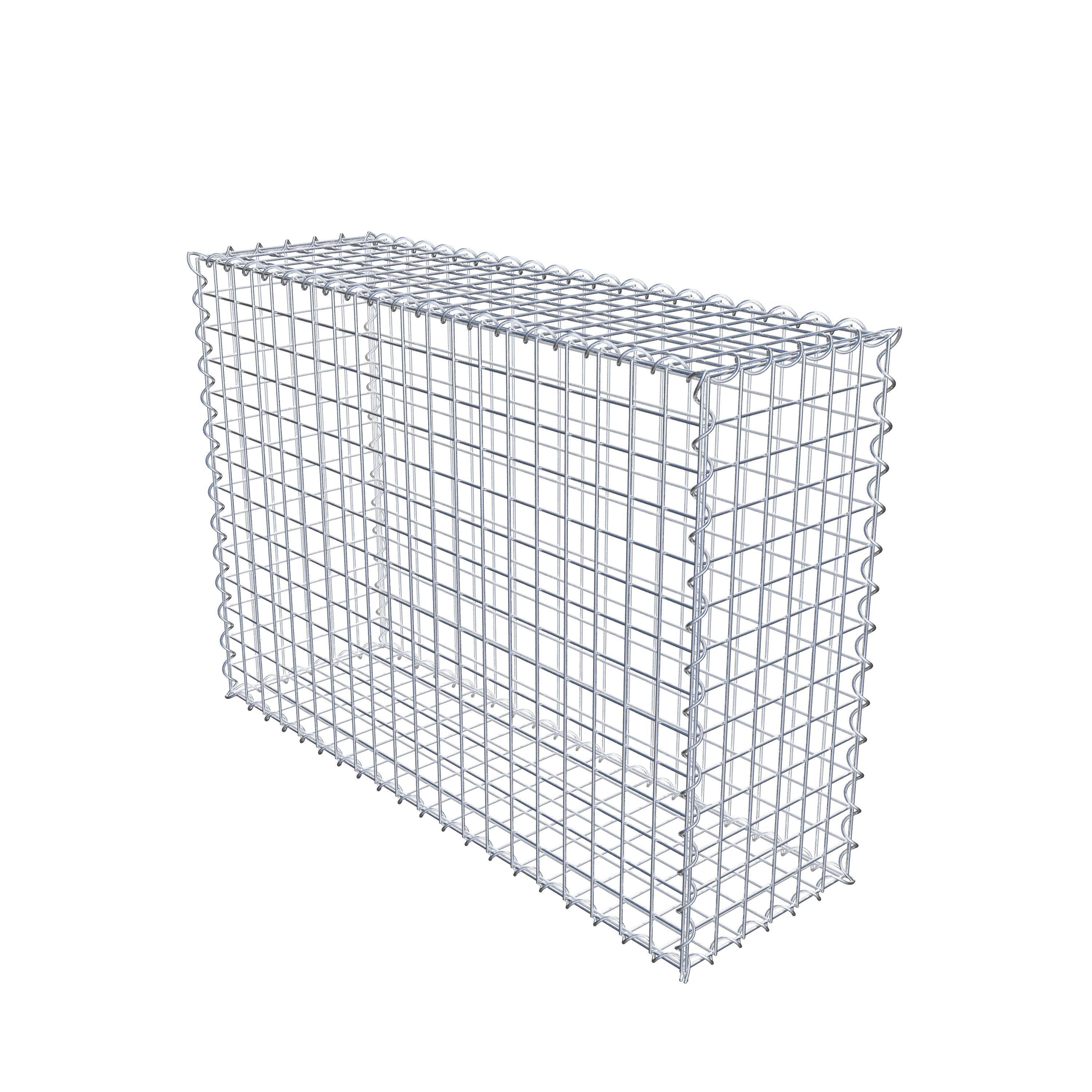 Gabion 100 cm x 70 cm x 30 cm (L x H x D), maskestørrelse 5 cm x 5 cm, spiral