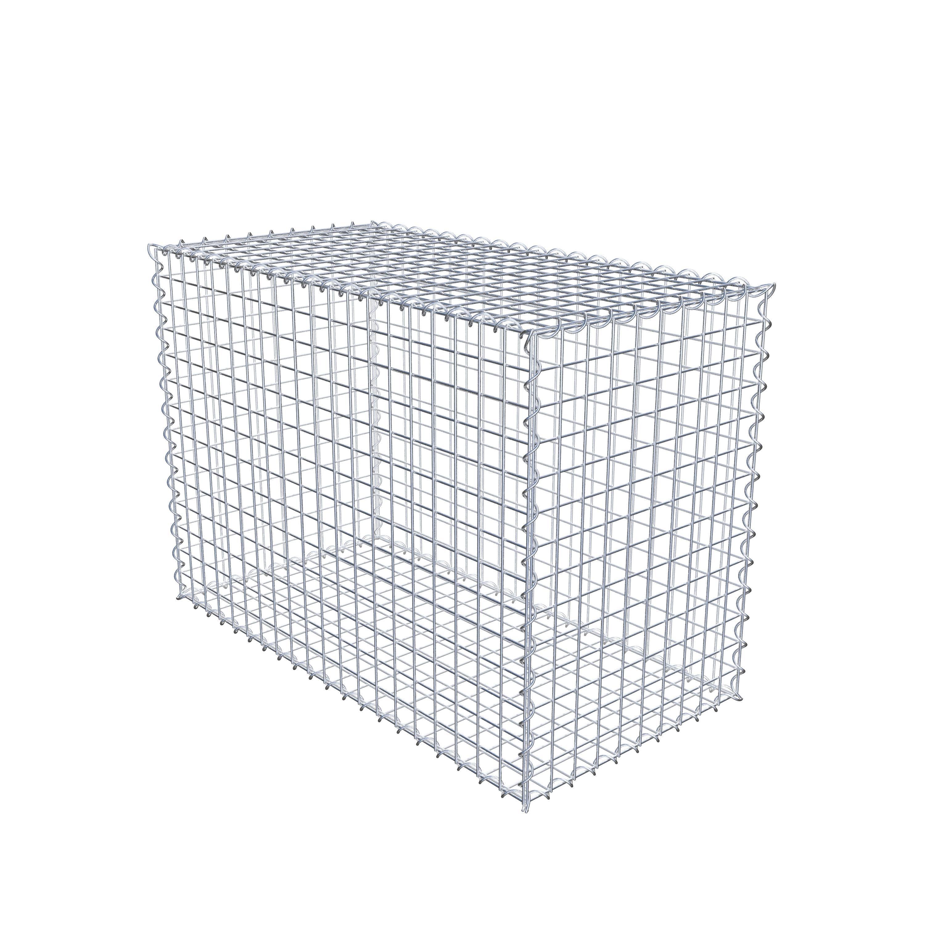 Gabion 100 cm x 70 cm x 50 cm (L x H x D), mesh size 5 cm x 5 cm, spiral