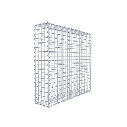 Gabion 100 cm x 90 cm x 20 cm (L x H x D), mesh size 5 cm x 5 cm, spiral