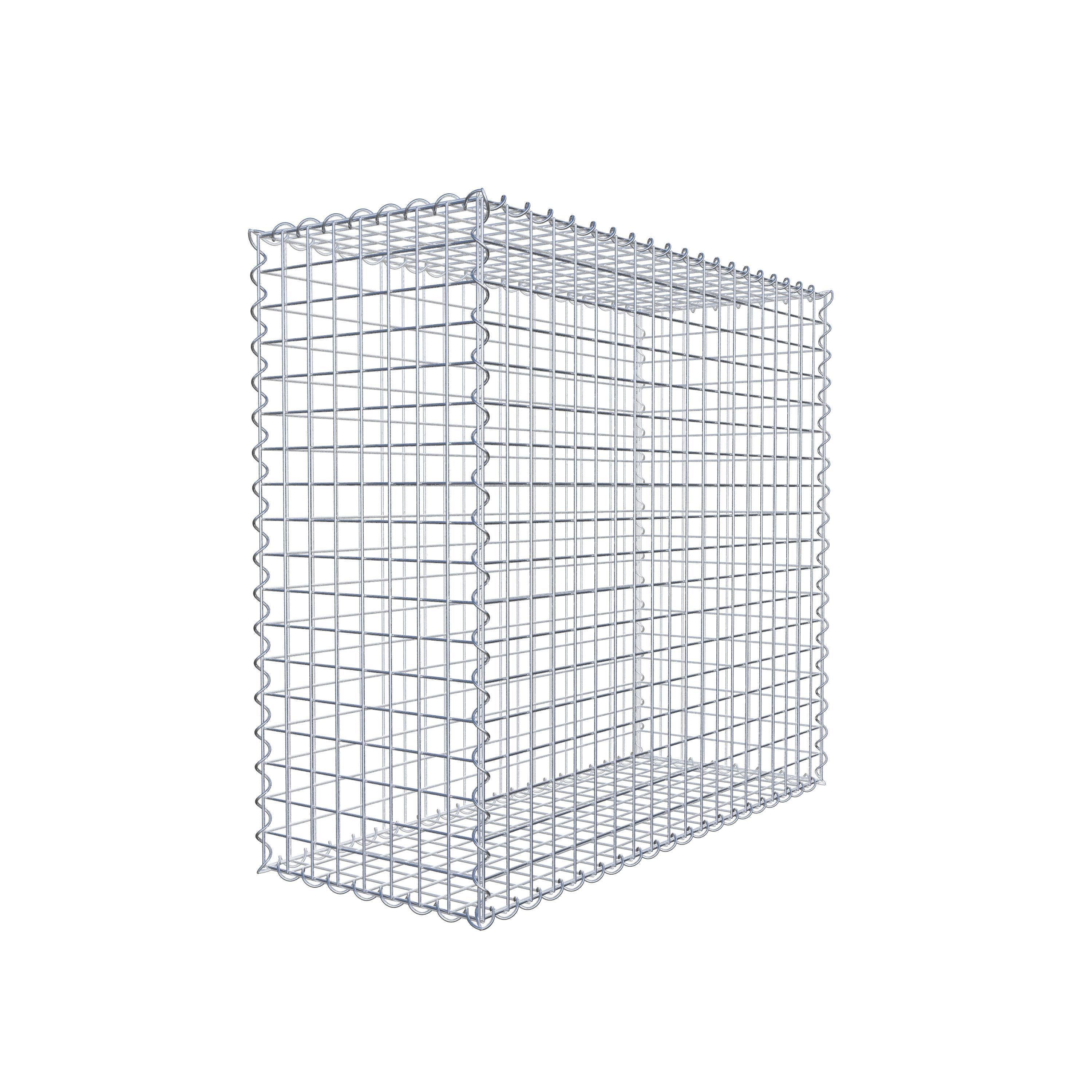 Gabion 100 cm x 90 cm x 40 cm (L x H x D), mesh size 5 cm x 5 cm, spiral