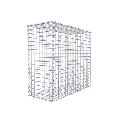 Gabion 100 cm x 90 cm x 40 cm (L x H x D), maskstorlek 5 cm x 5 cm, spiral