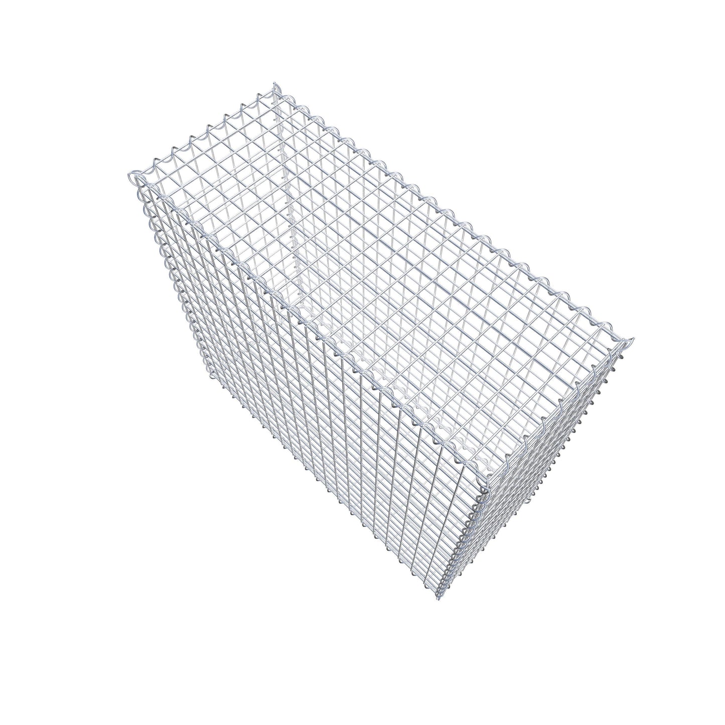 Gabion 100 cm x 90 cm x 40 cm (L x H x D), maskstorlek 5 cm x 5 cm, spiral