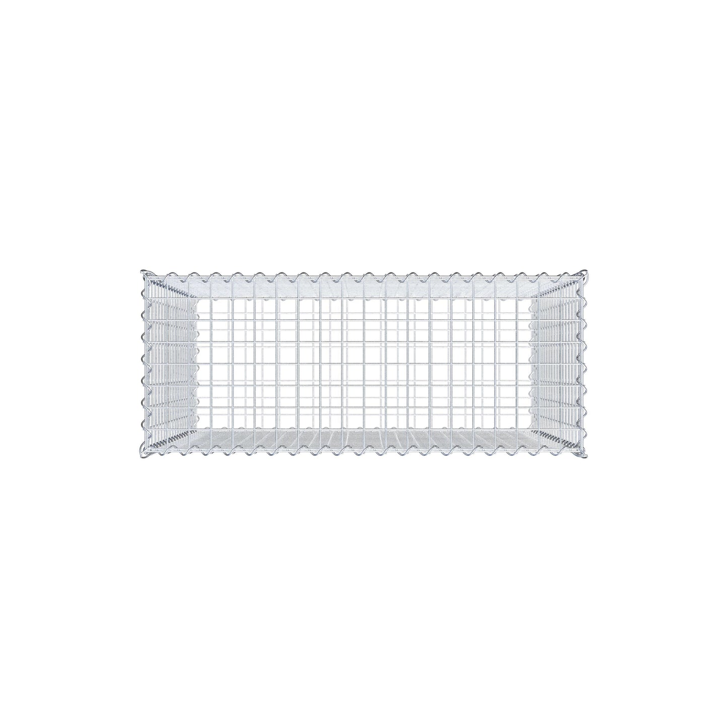 Gabion 100 cm x 90 cm x 40 cm (L x H x D), maskstorlek 5 cm x 5 cm, spiral