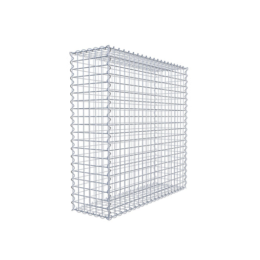 Gabion 100 cm x 100 cm x 30 cm (L x H x D), maskestørrelse 5 cm x 5 cm, spiral