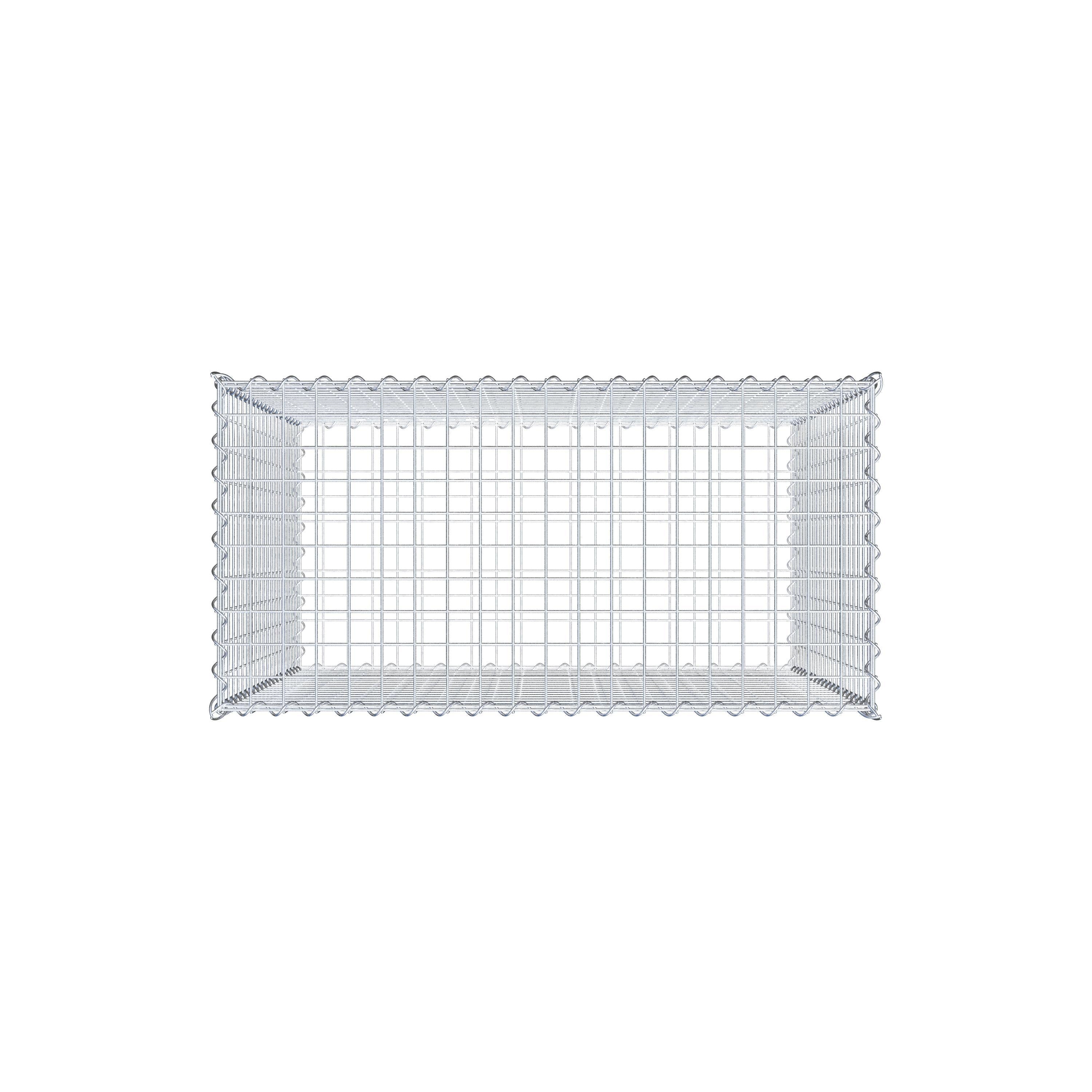 Gabion 100 cm x 100 cm x 50 cm (L x H x D), mesh size 5 cm x 5 cm, spiral