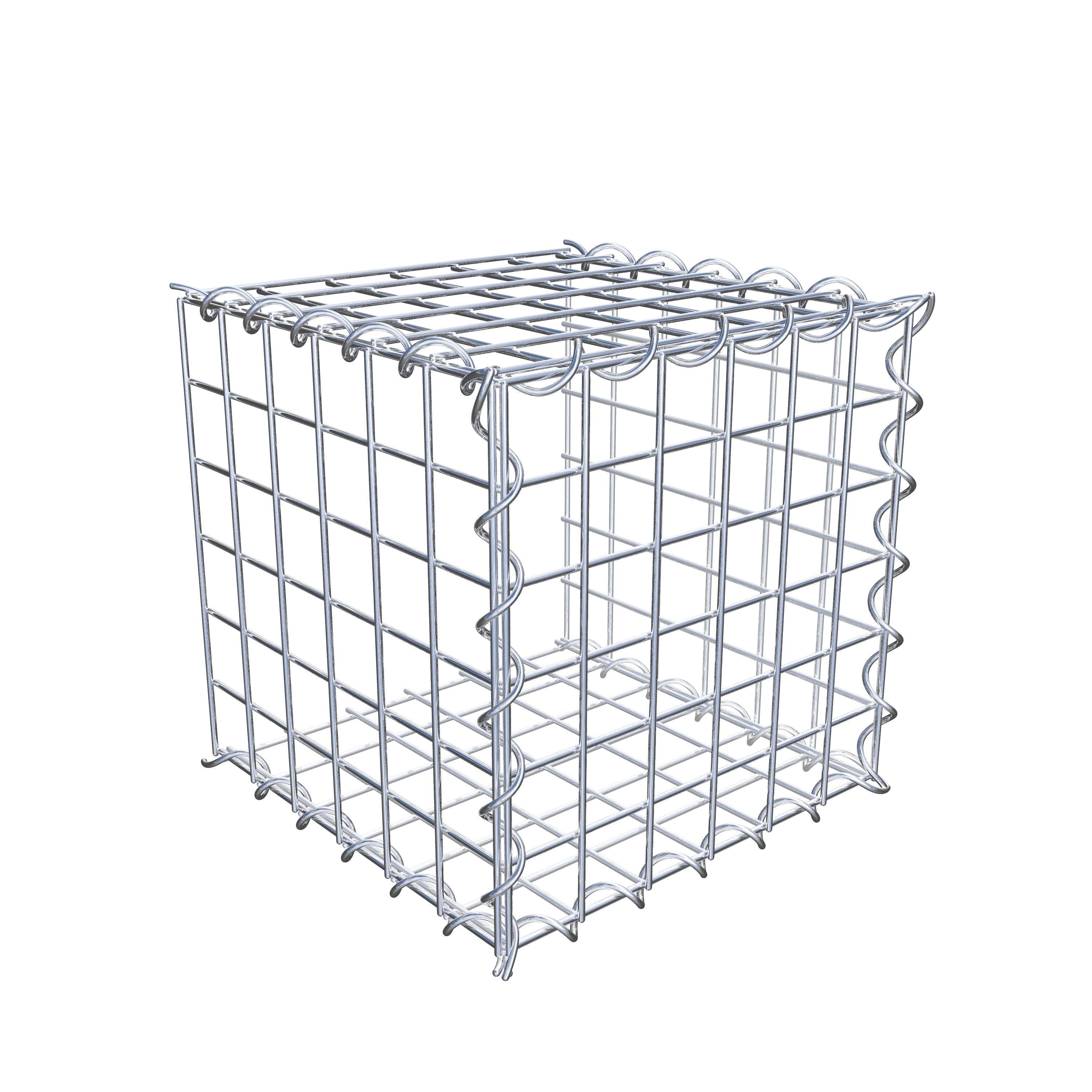 Grown-on gabion type 2 30 cm x 30 cm x 30 cm (L x H x D), mesh size 5 cm x 5 cm, spiral