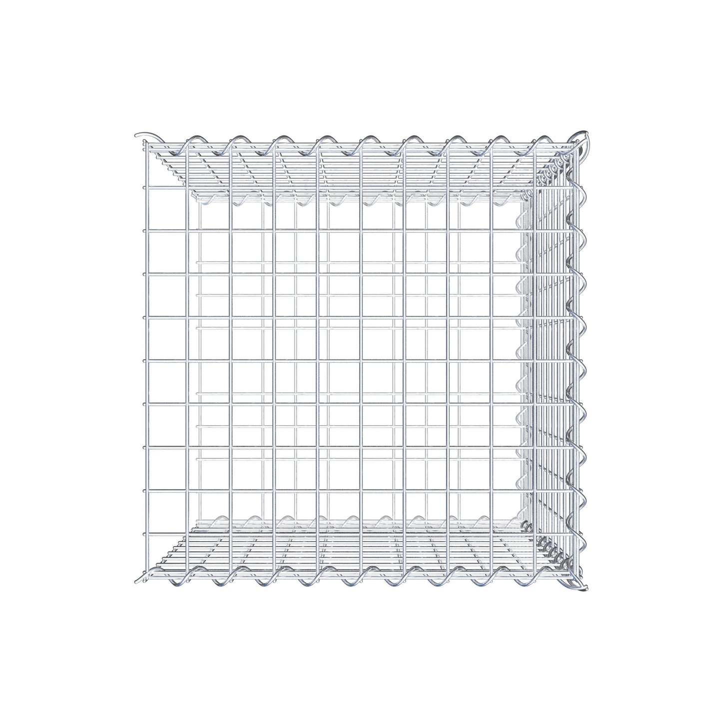 Grown-on gabion type 2 50 cm x 50 cm x 50 cm (L x H x D), mesh size 5 cm x 5 cm, spiral