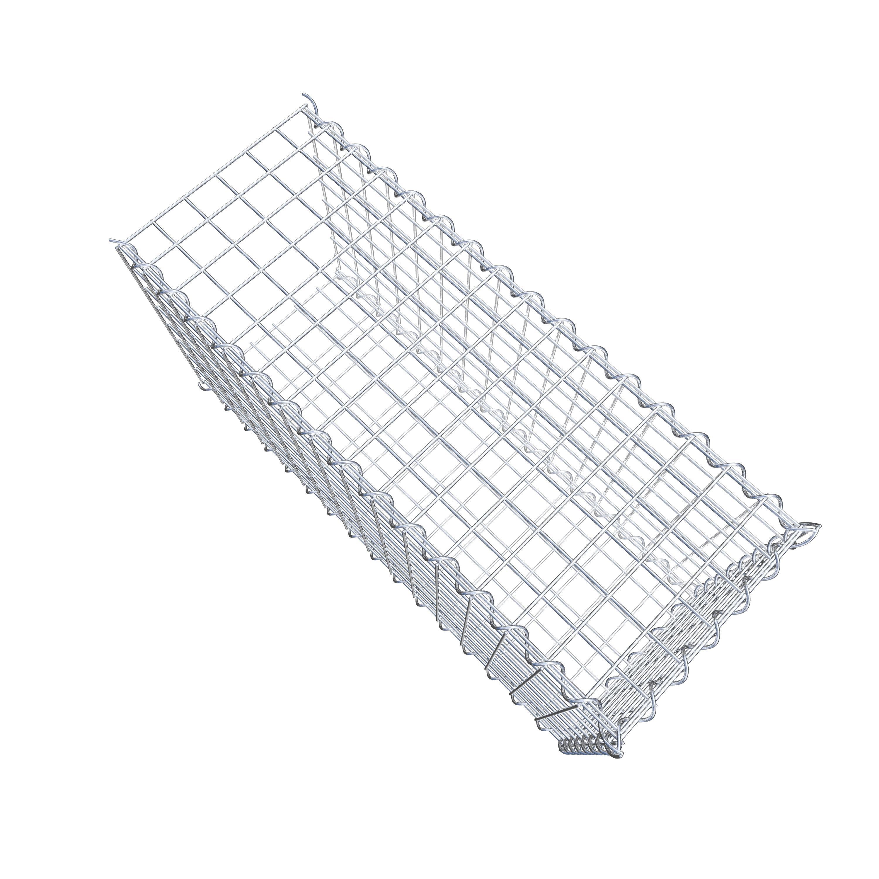 Gabião tipo 2 80 cm x 40 cm x 30 cm (C x A x P), malhagem 5 cm x 5 cm, espiral