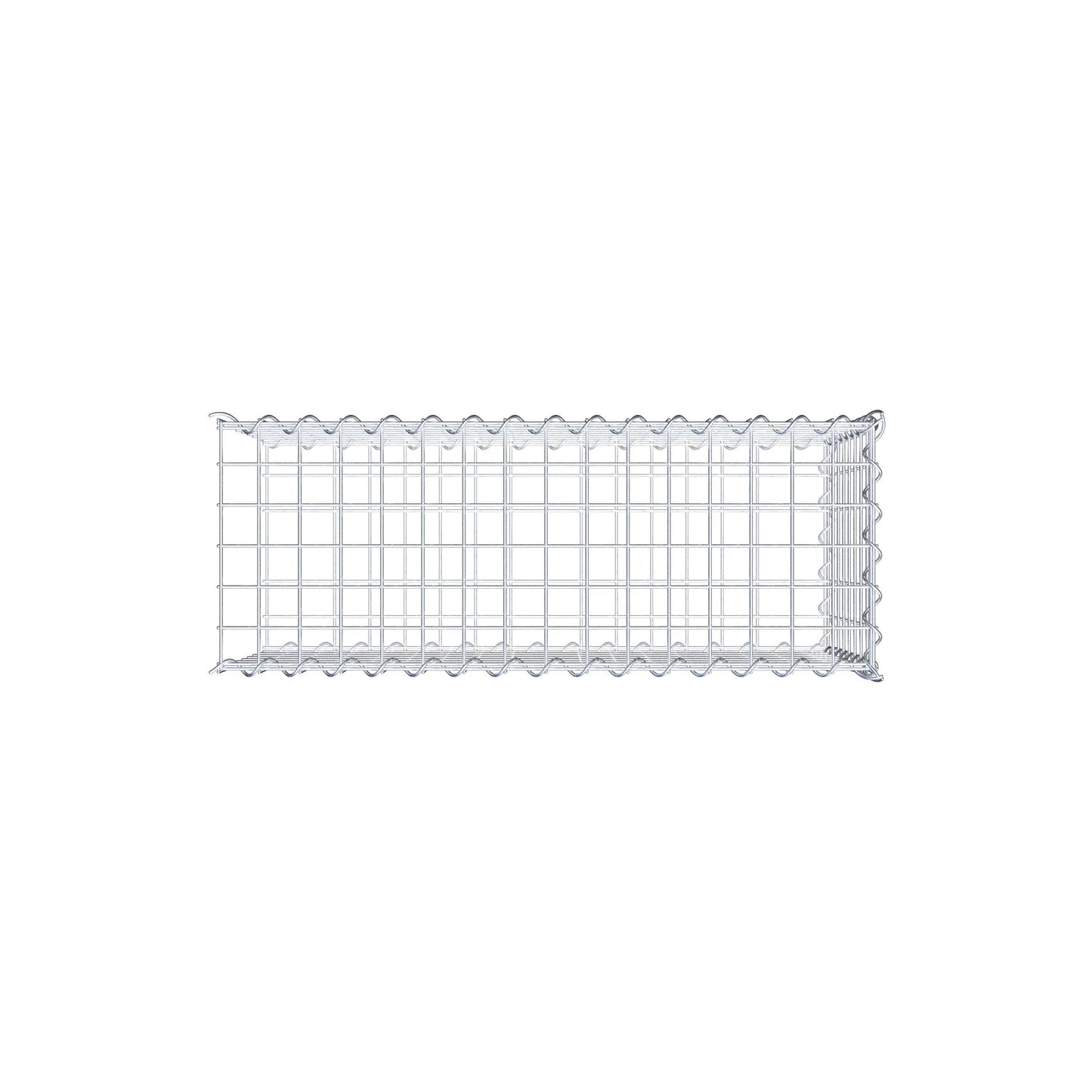 Grown-on gabion type 2 80 cm x 40 cm x 30 cm (L x H x D), mesh size 5 cm x 5 cm, spiral