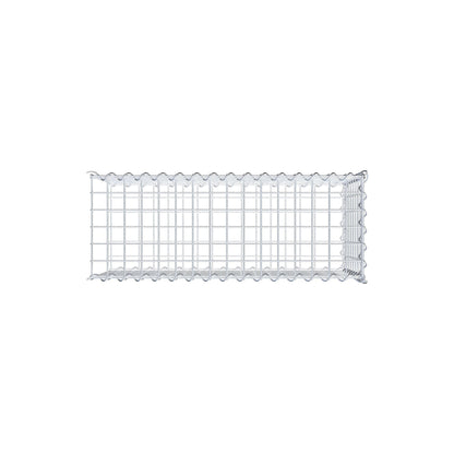 Grown-on gabion type 2 80 cm x 40 cm x 30 cm (L x H x D), mesh size 5 cm x 5 cm, spiral
