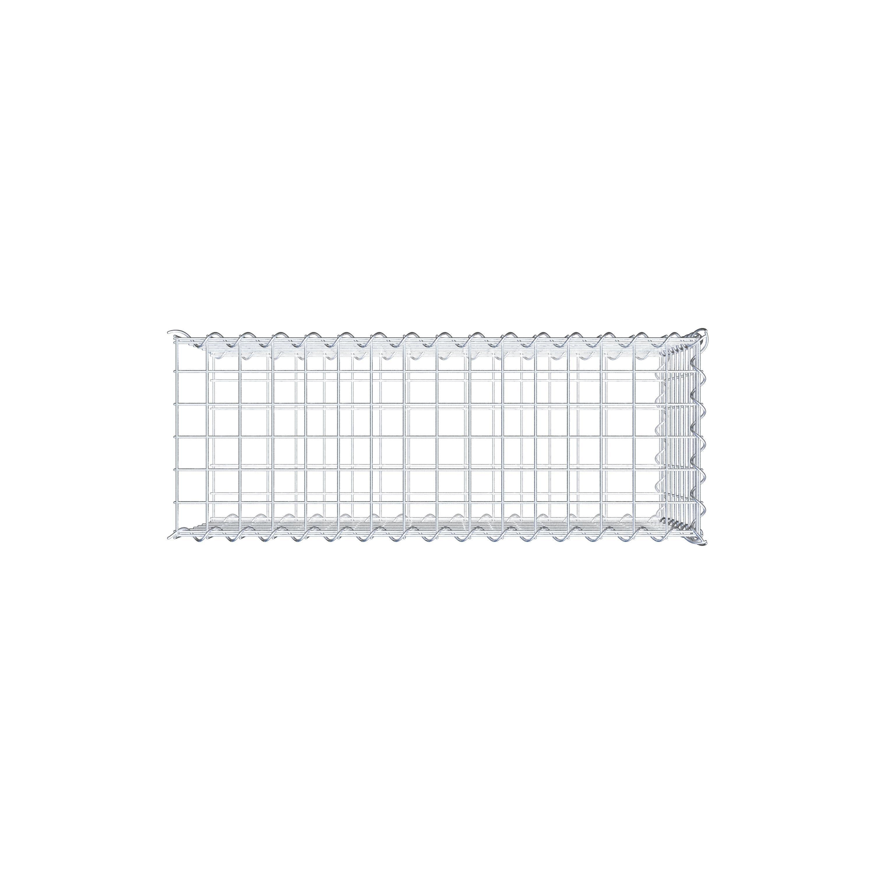 Extra gabion typ 2 80 cm x 40 cm x 30 cm (L x H x D), maskstorlek 5 cm x 5 cm, spiral