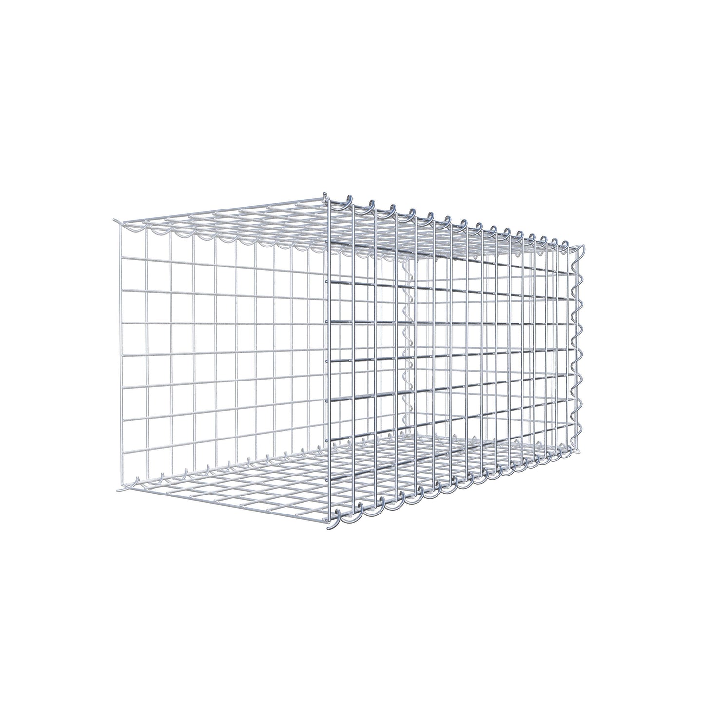 Grown-on gabion type 2 80 cm x 40 cm x 40 cm (L x H x D), mesh size 5 cm x 5 cm, spiral