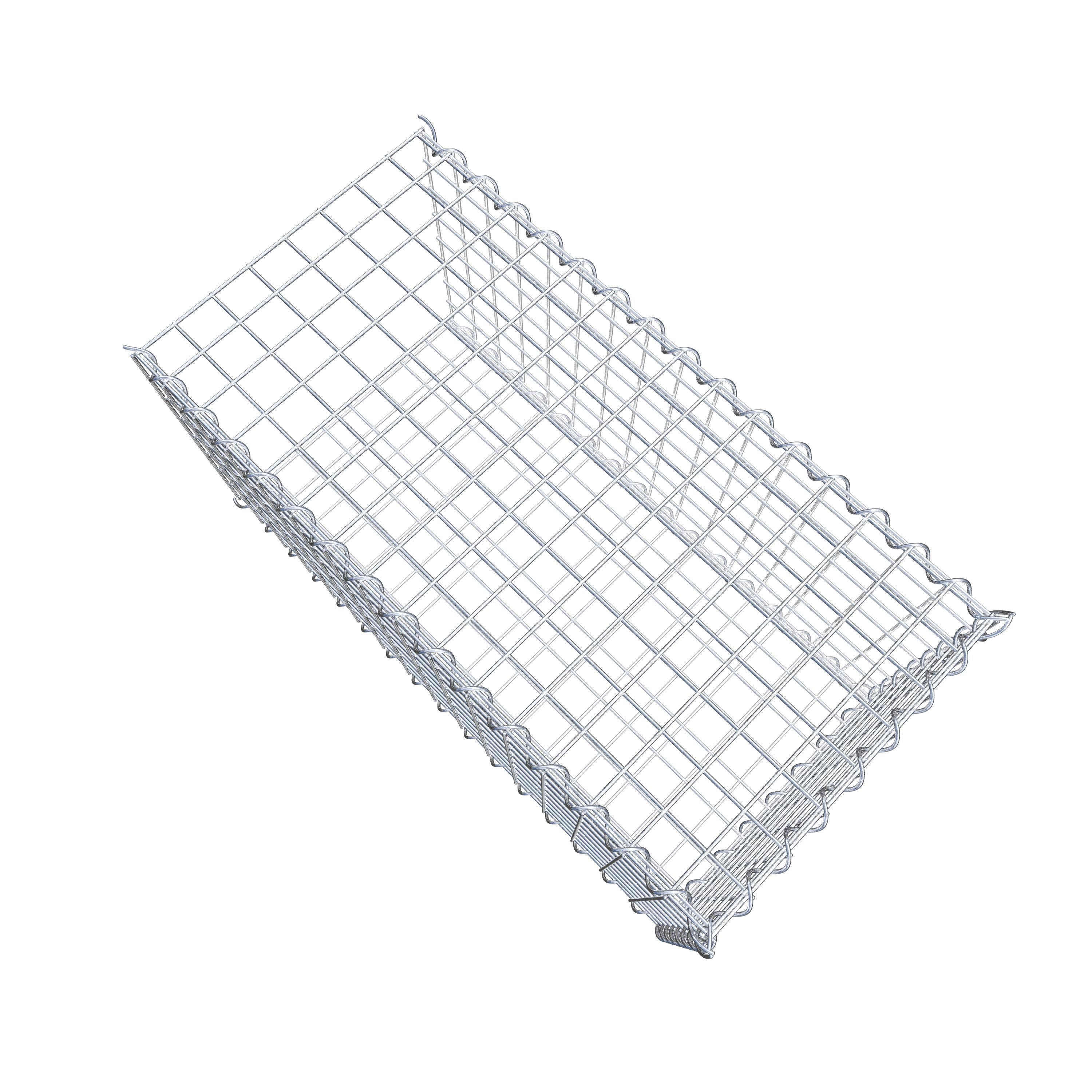 Grown-on gabion type 2 80 cm x 40 cm x 40 cm (L x H x D), mesh size 5 cm x 5 cm, spiral