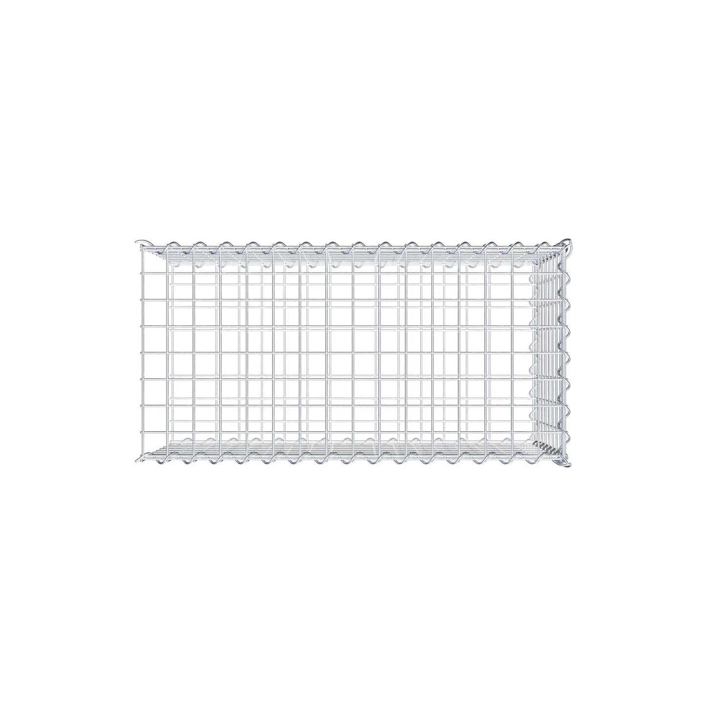 Grown-on gabion type 2 80 cm x 40 cm x 40 cm (L x H x D), mesh size 5 cm x 5 cm, spiral