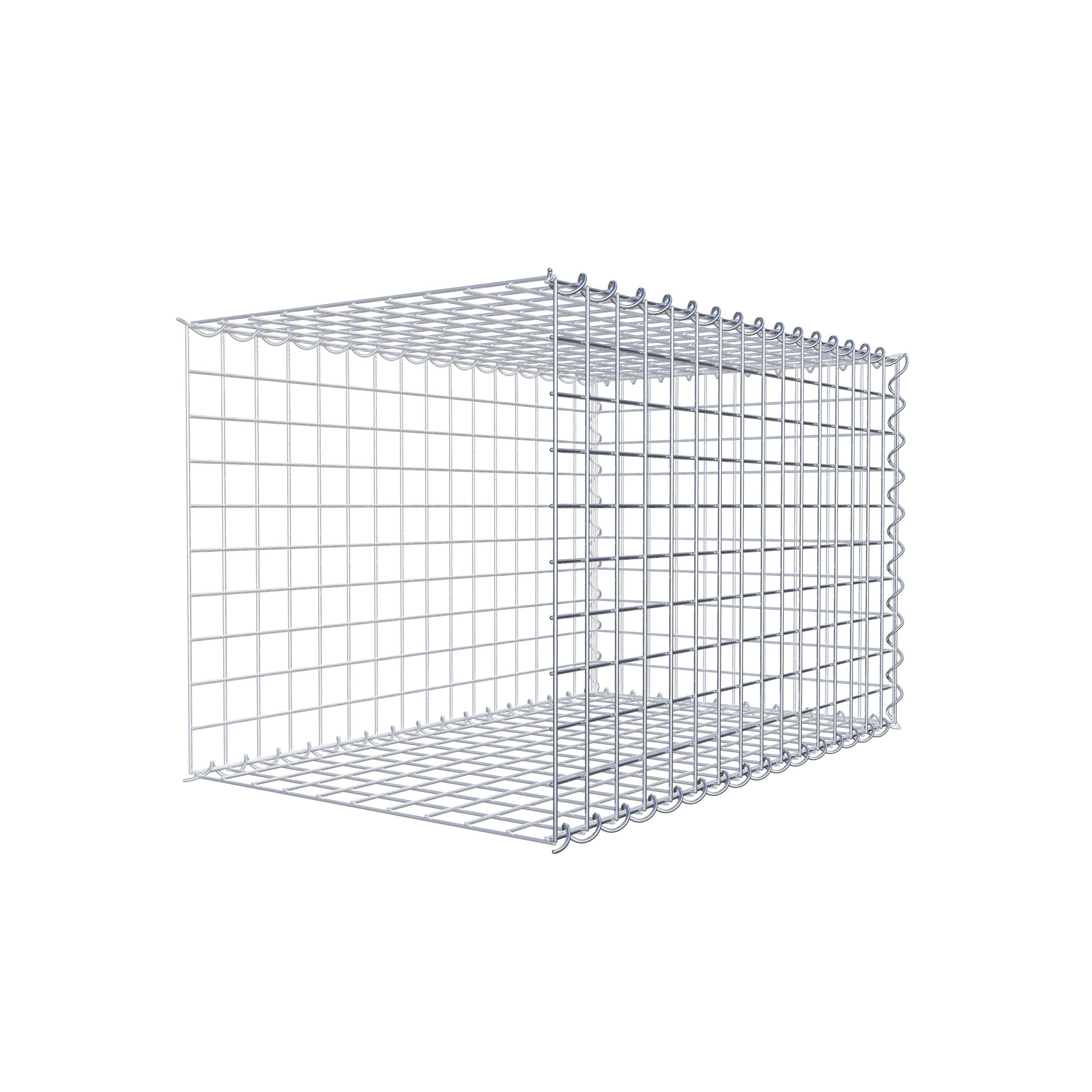 Grown-on gabion type 2 80 cm x 50 cm x 50 cm (L x H x D), mesh size 5 cm x 5 cm, spiral