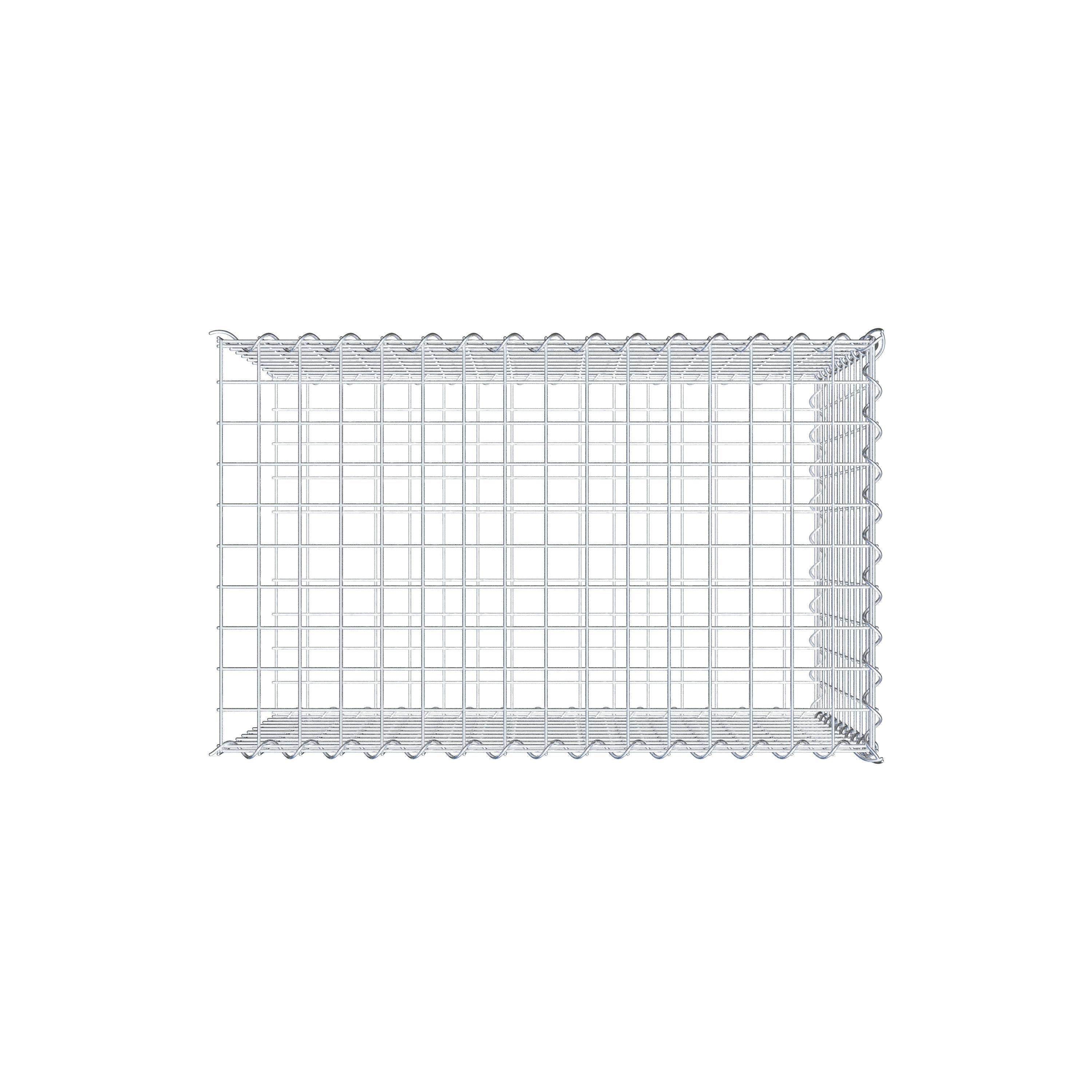 Opvokset gabion type 2 80 cm x 50 cm x 50 cm (L x H x D), maskestørrelse 5 cm x 5 cm, spiral