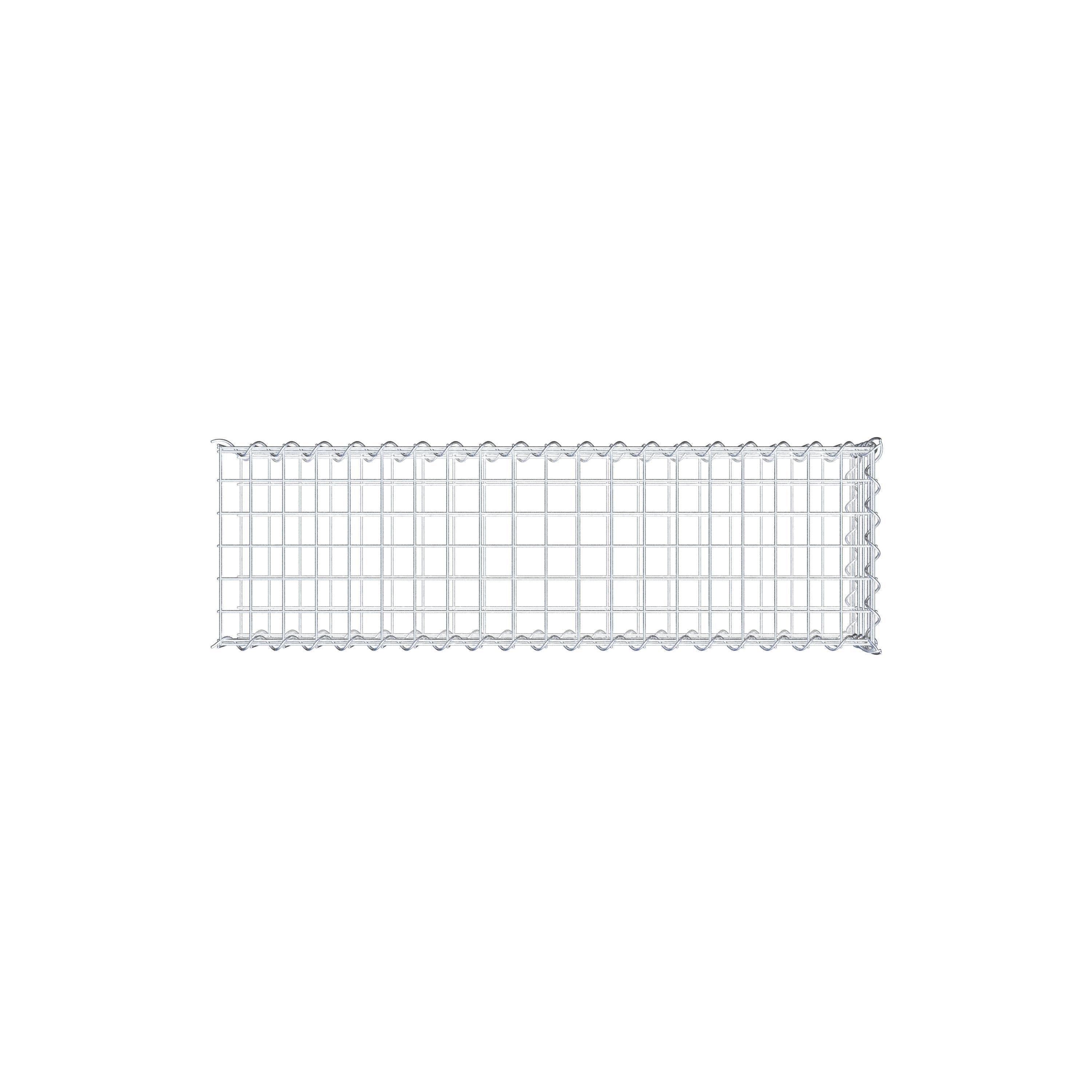 Grown-on gabion type 2 100 cm x 20 cm x 30 cm (L x H x D), mesh size 5 cm x 5 cm, spiral