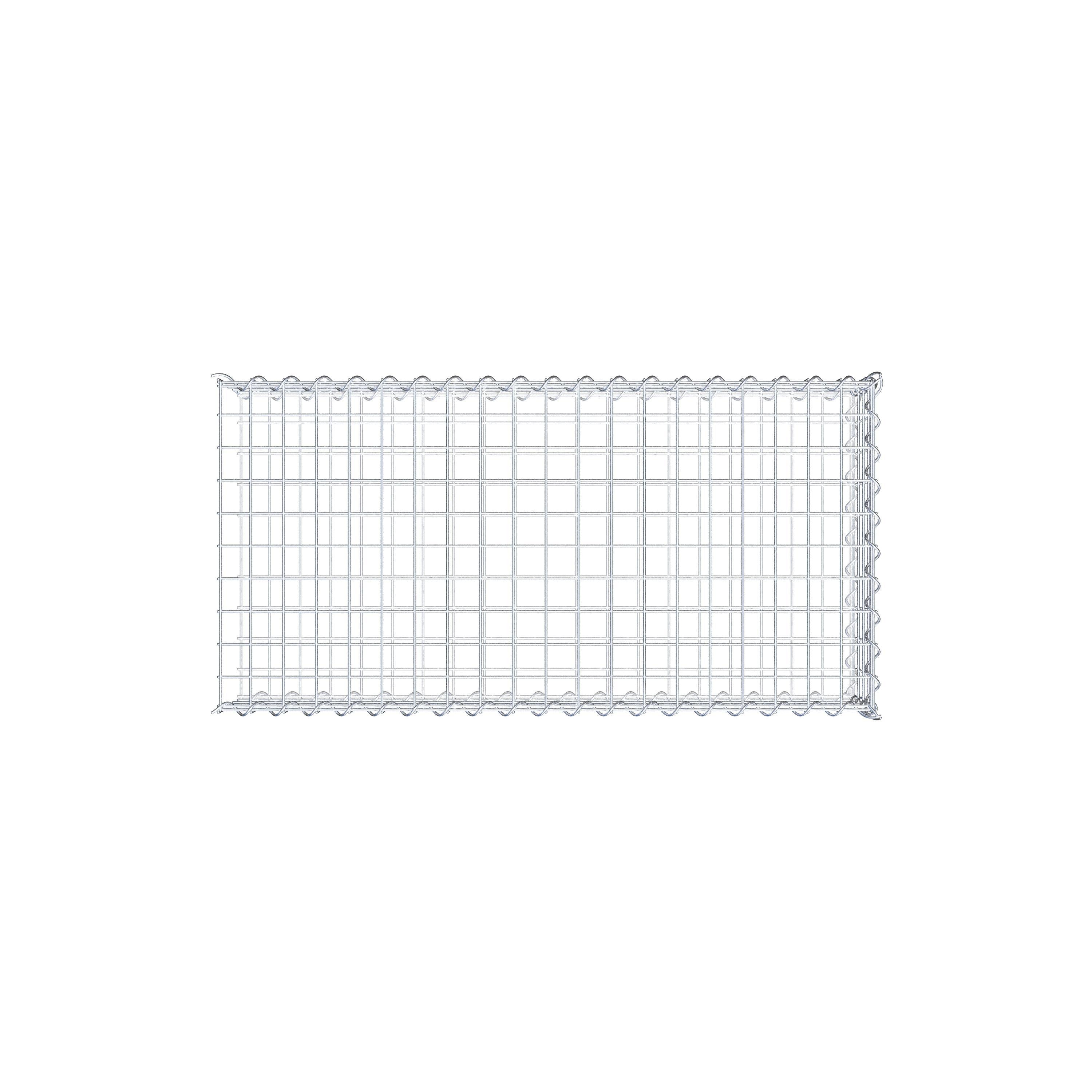 Grown-on gabion type 2 100 cm x 20 cm x 50 cm (L x H x D), mesh size 5 cm x 5 cm, spiral