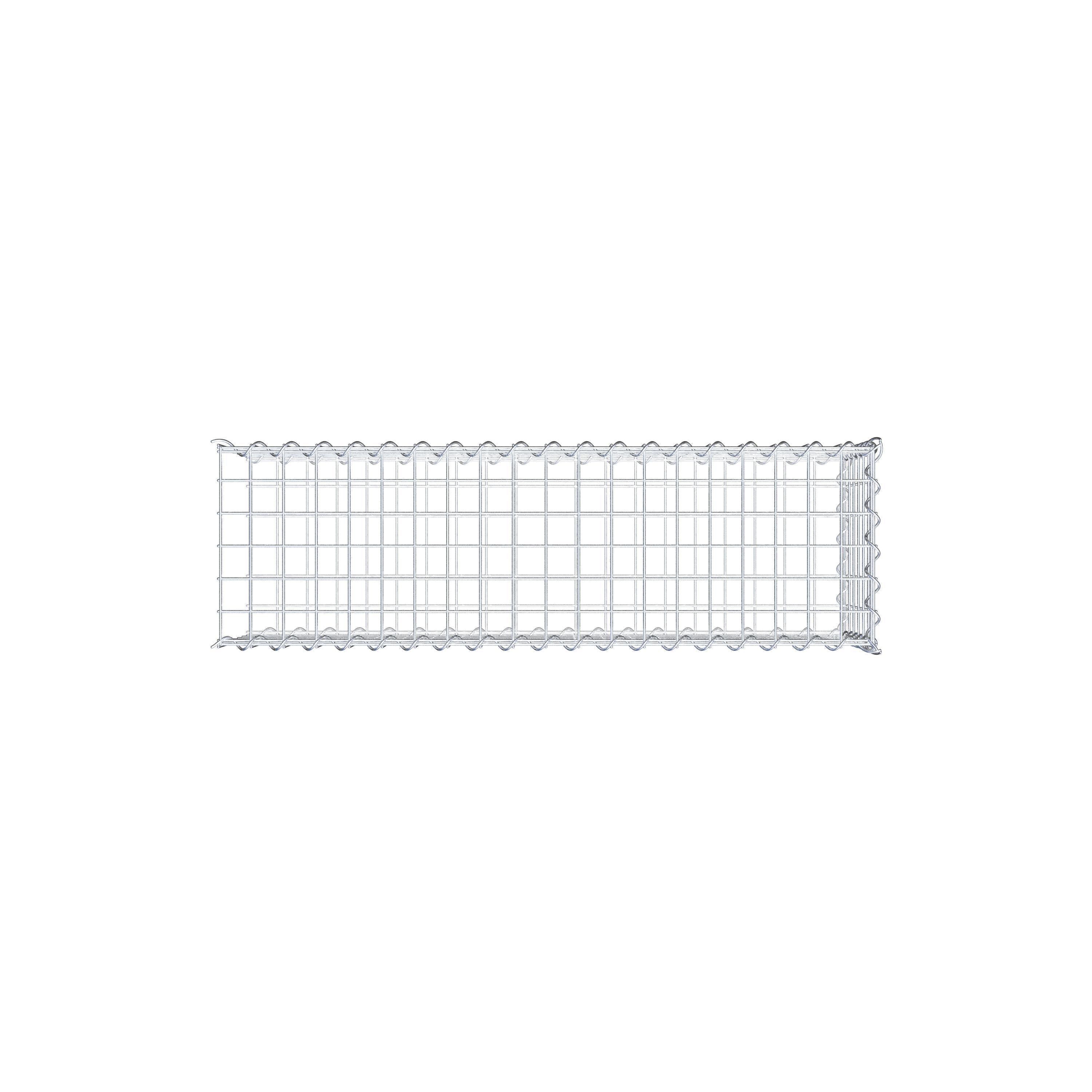 Grown-on gabion type 2 100 cm x 30 cm x 30 cm (L x H x D), mesh size 5 cm x 5 cm, spiral