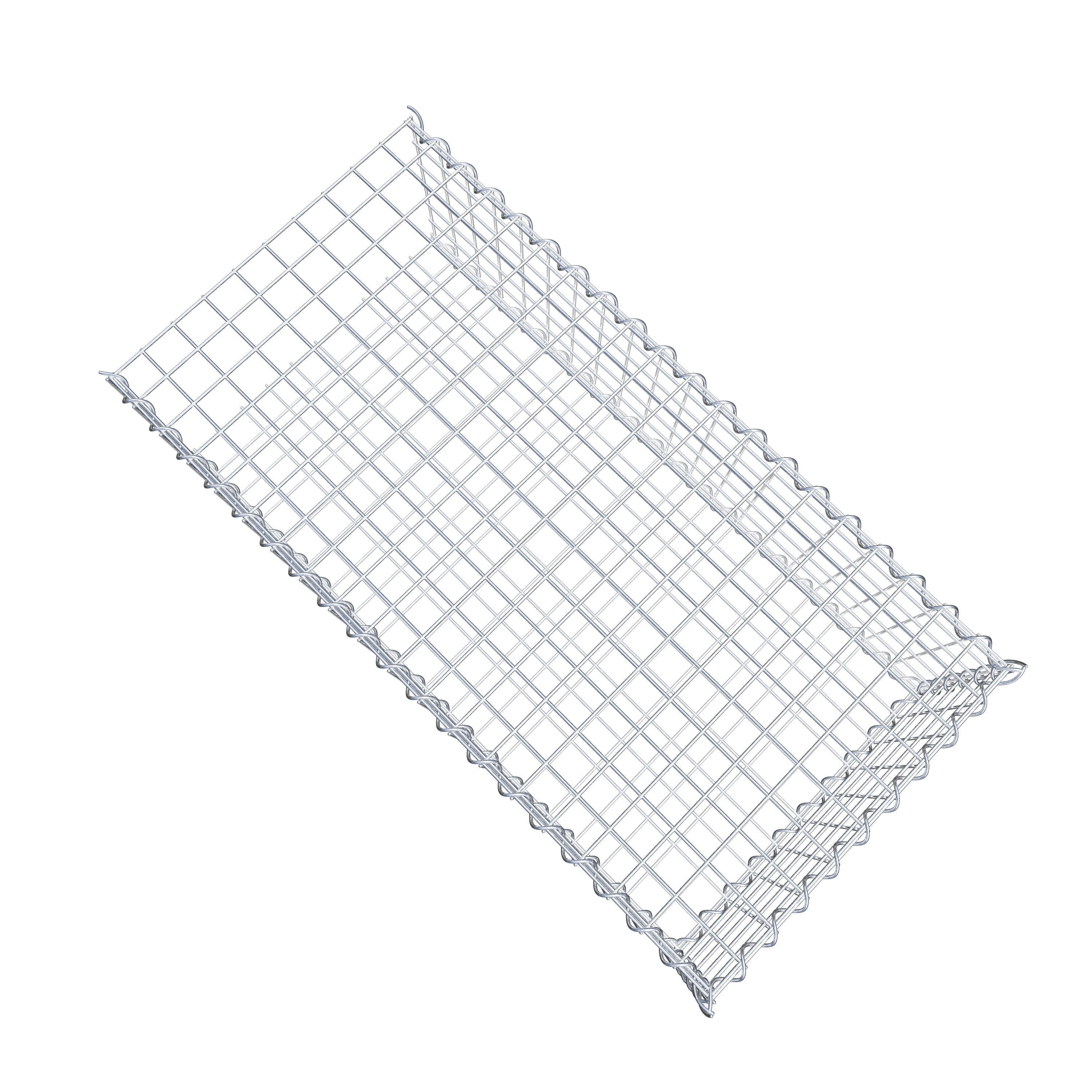 Grown-on gabion type 2 100 cm x 30 cm x 50 cm (L x H x D), mesh size 5 cm x 5 cm, spiral