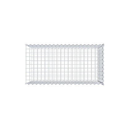 Grown-on gabion type 2 100 cm x 50 cm x 50 cm (L x H x D), mesh size 5 cm x 5 cm, spiral