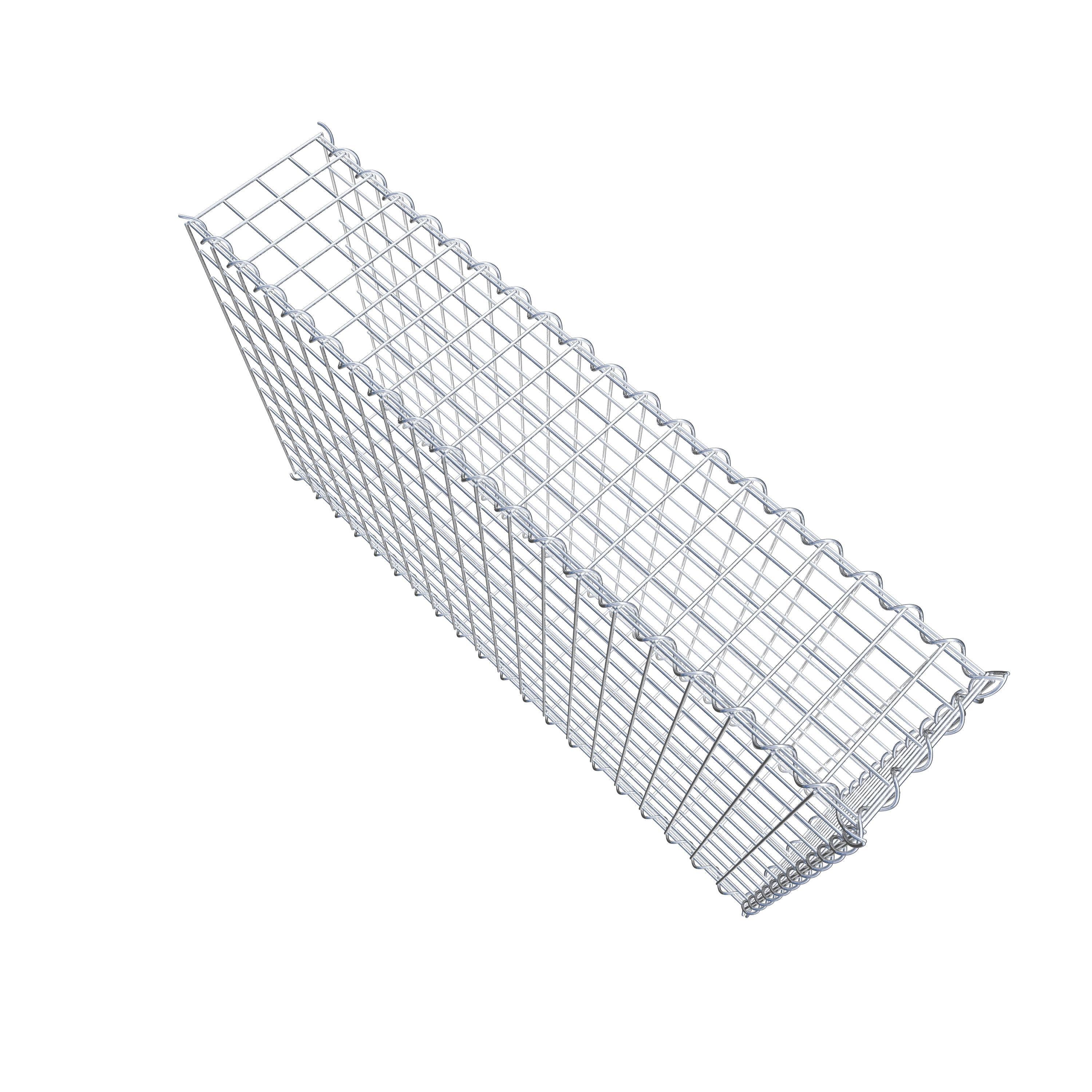 Gabion rapporté type 2 100 cm x 60 cm x 20 cm (L x H x P), mailles 5 cm x 5 cm, spirale