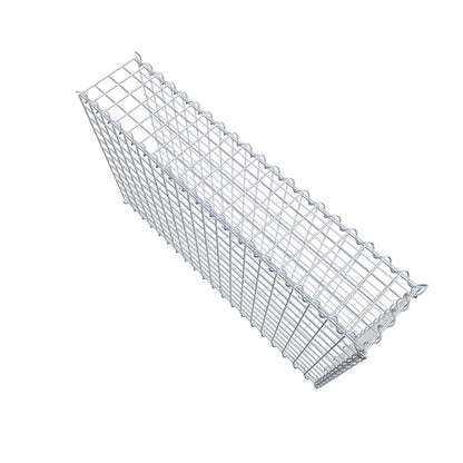 Extra gabion typ 2 100 cm x 60 cm x 20 cm (L x H x D), maskstorlek 5 cm x 5 cm, spiral