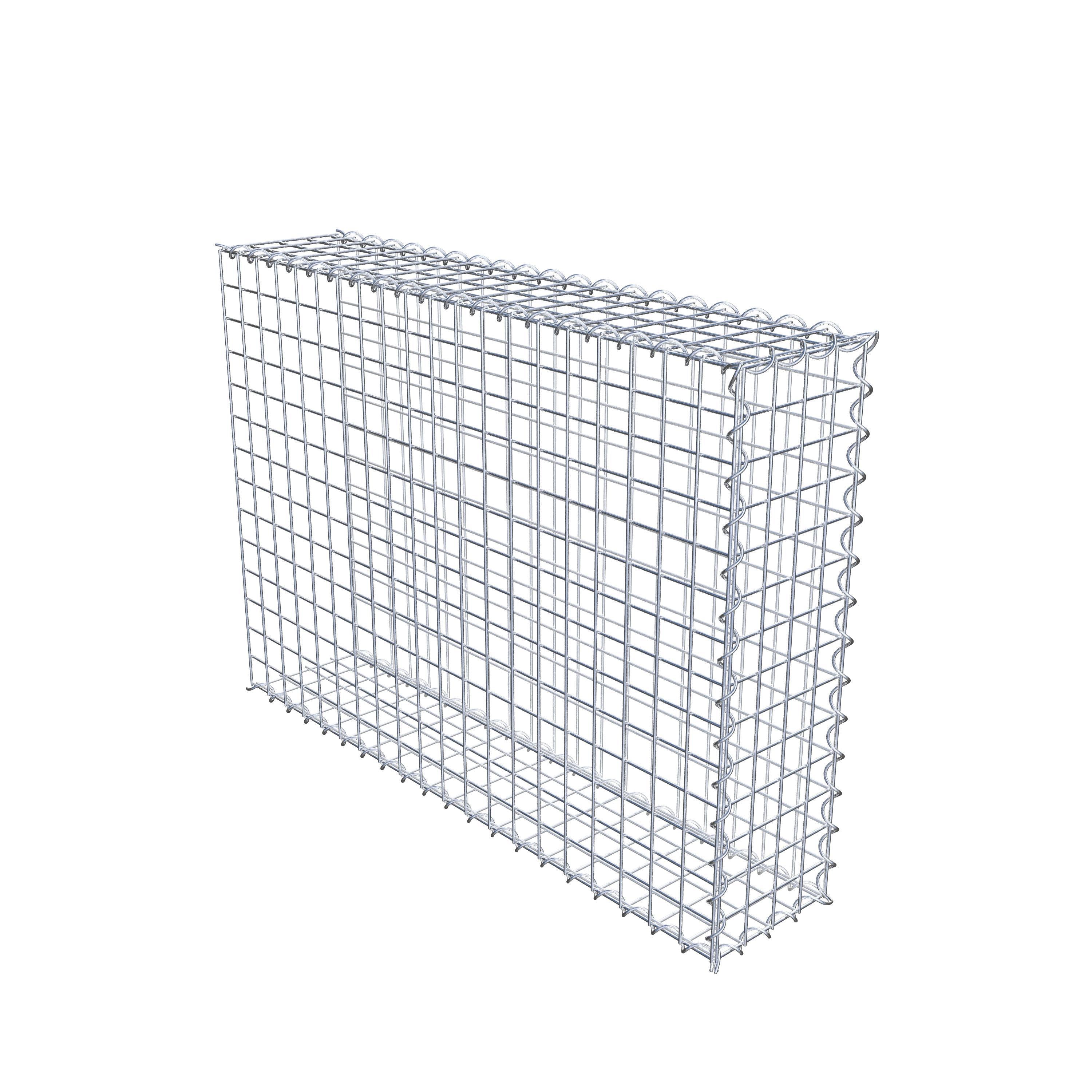 Grown-on gabion type 2 100 cm x 70 cm x 20 cm (L x H x D), mesh size 5 cm x 5 cm, spiral