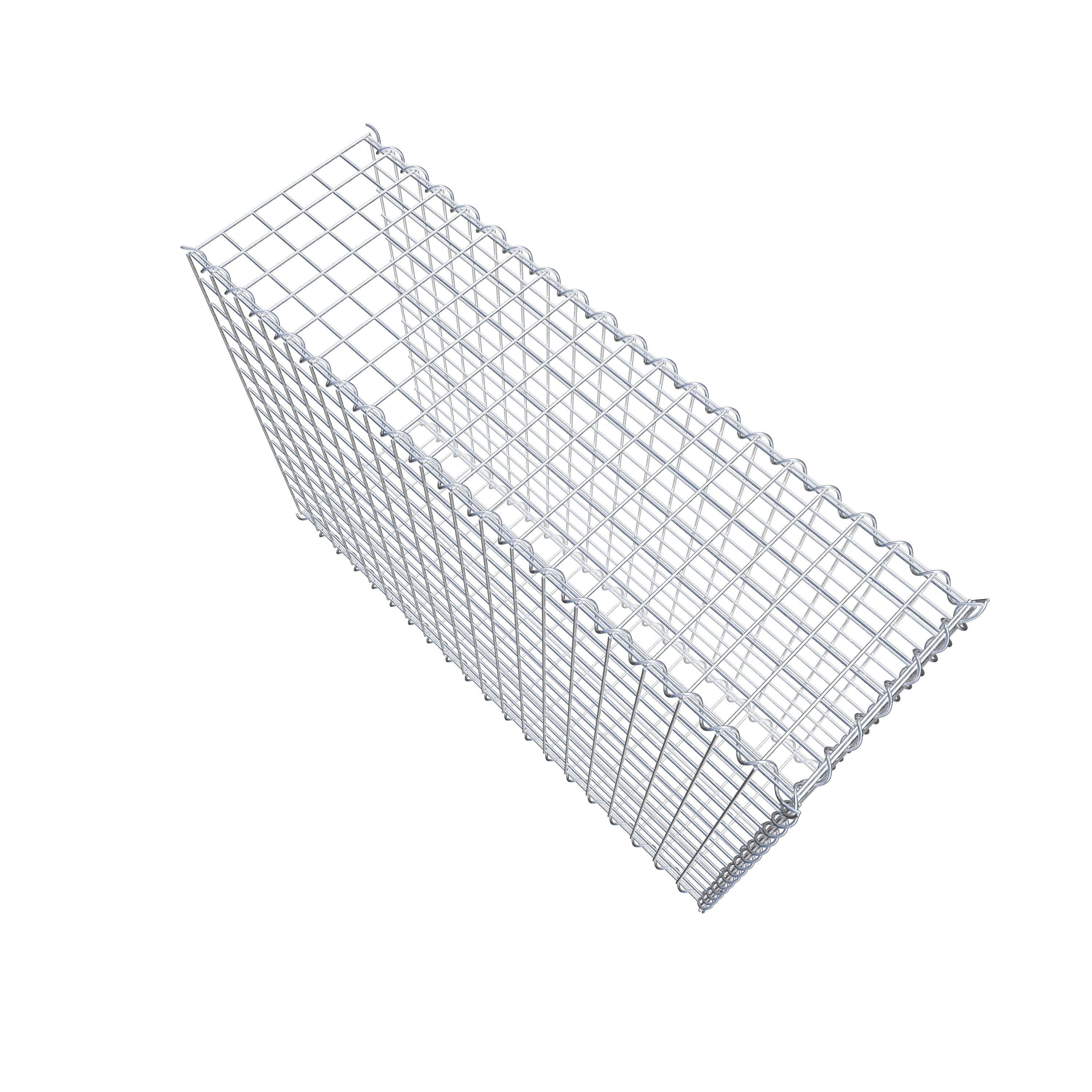 Påväxt gabion typ 2 100 cm x 70 cm x 30 cm (L x H x D), maskstorlek 5 cm x 5 cm, spiral