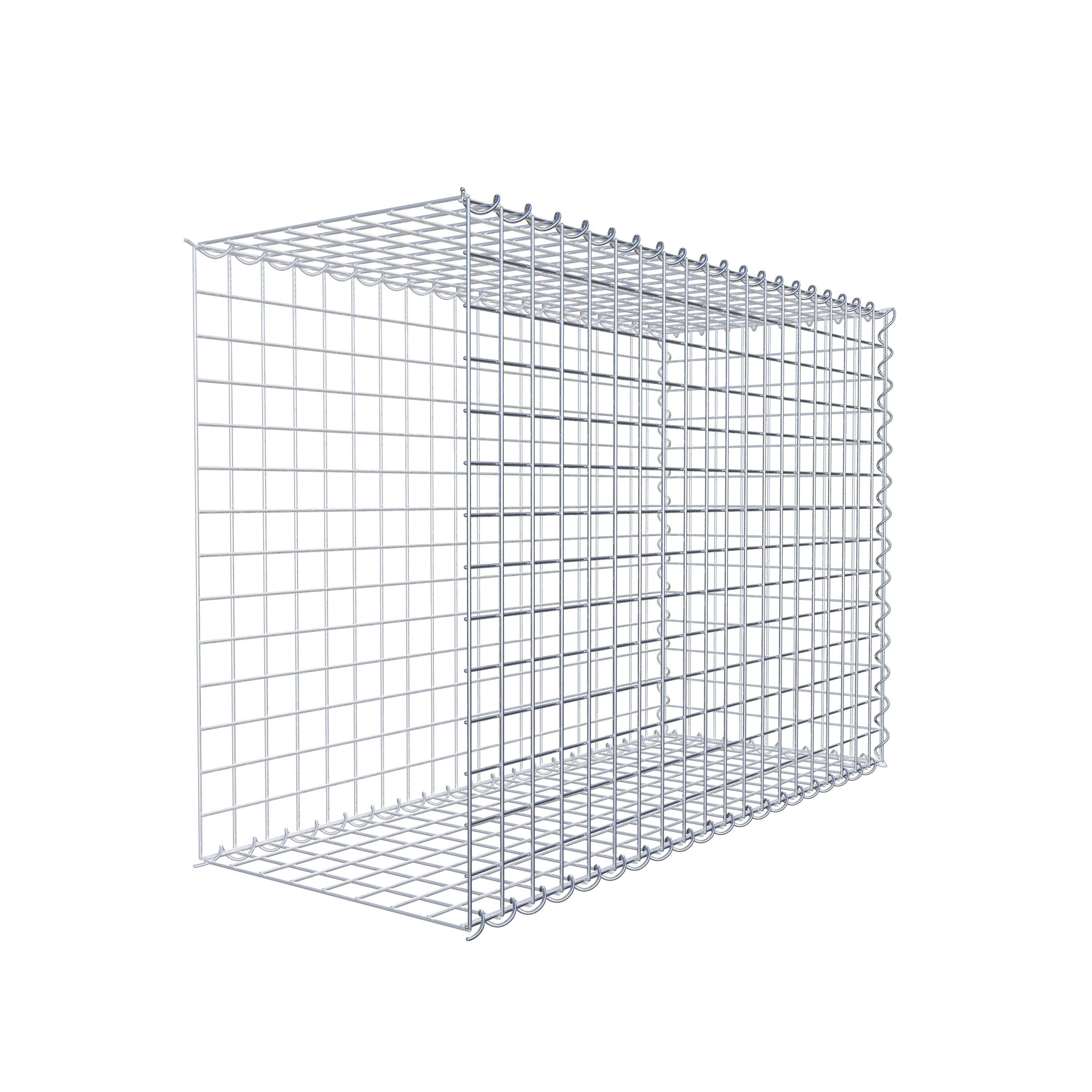 Add-on schanskorf type 2 100 cm x 70 cm x 40 cm (L x H x D), maaswijdte 5 cm x 5 cm, spiraalvormig