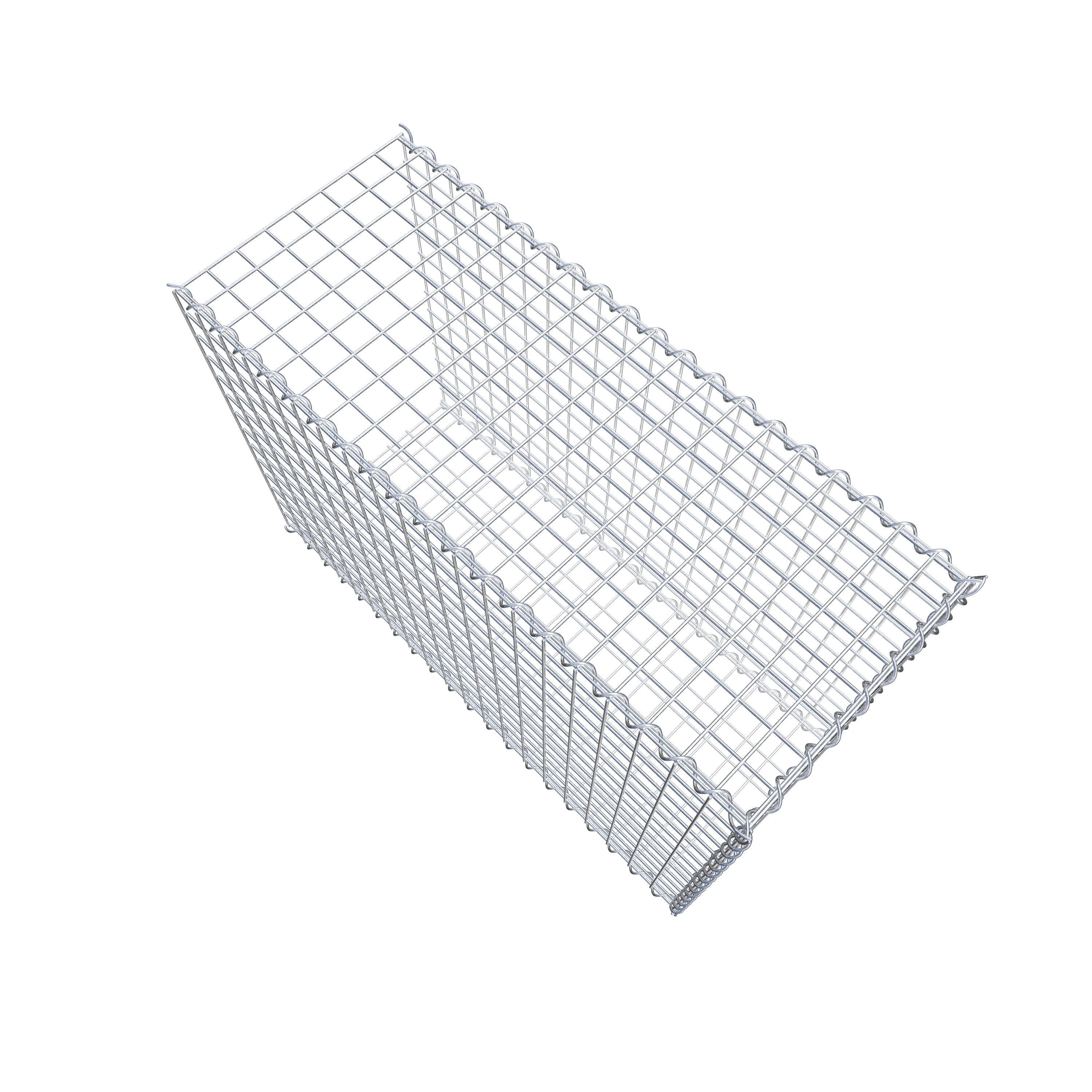 Add-on schanskorf type 2 100 cm x 70 cm x 40 cm (L x H x D), maaswijdte 5 cm x 5 cm, spiraalvormig