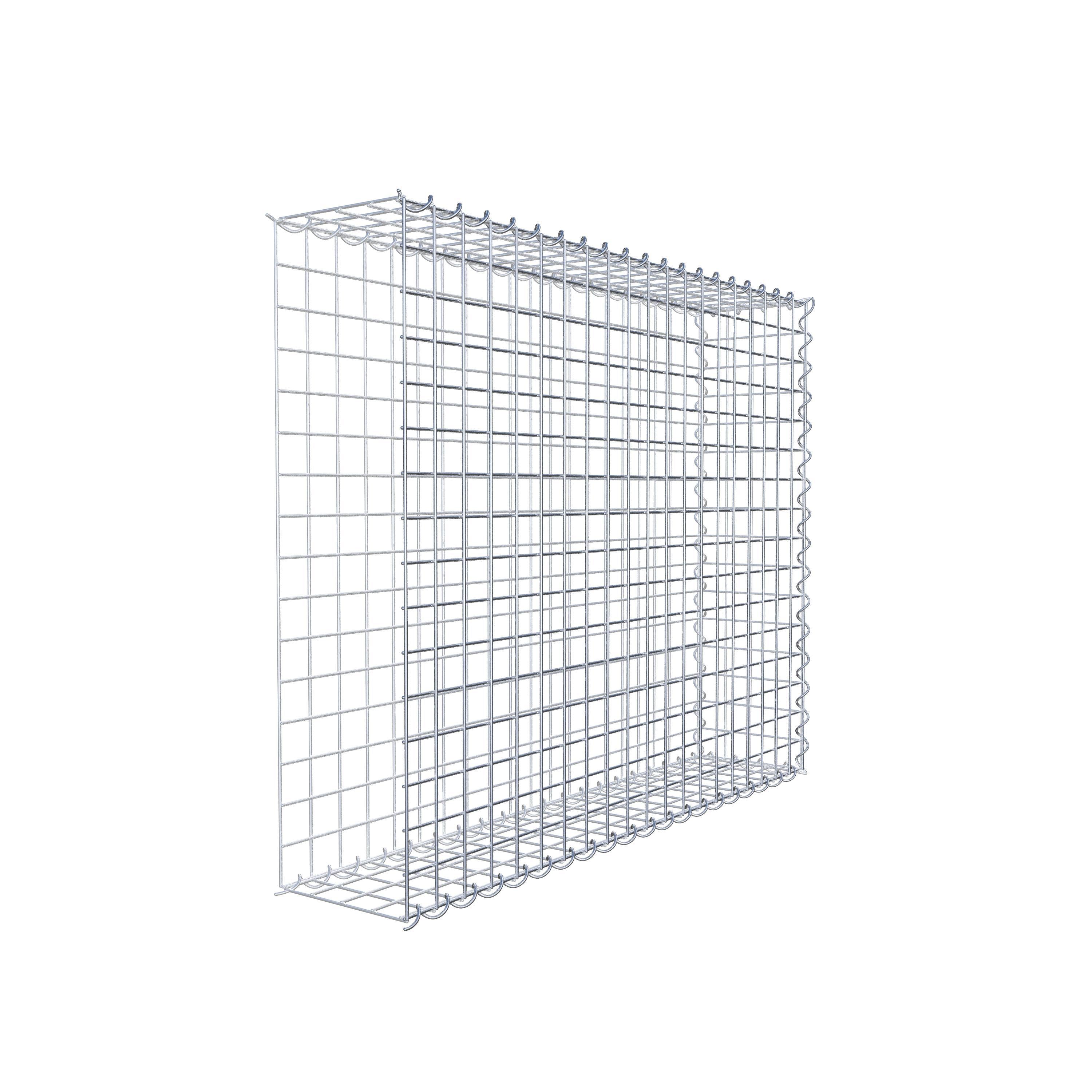 Add-on schanskorf type 2 100 cm x 80 cm x 20 cm (L x H x D), maaswijdte 5 cm x 5 cm, spiraalvormig