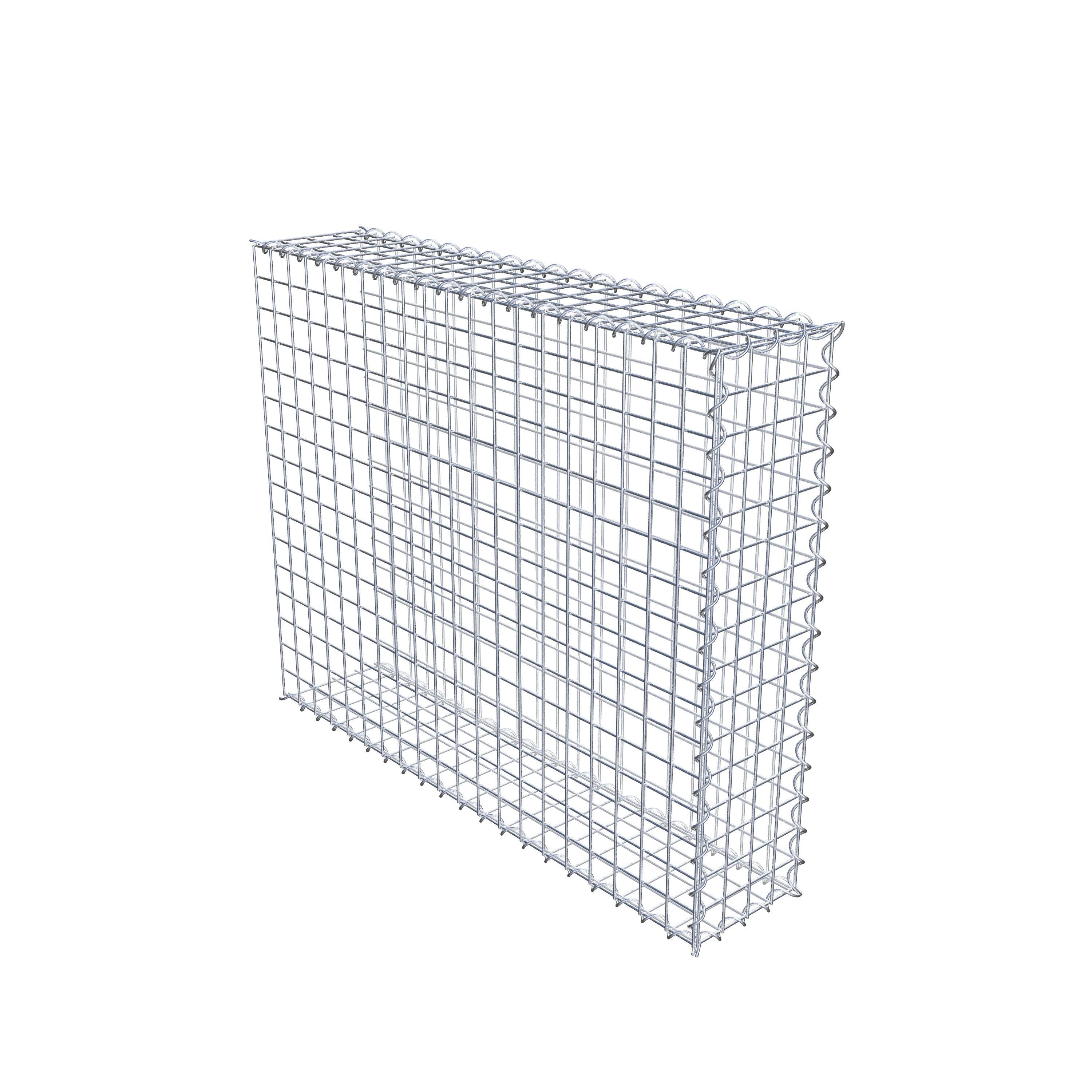 Grown-on gabion type 2 100 cm x 80 cm x 20 cm (L x H x D), mesh size 5 cm x 5 cm, spiral