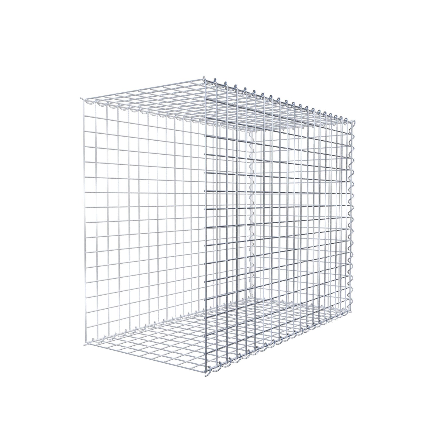 Anbaugabione Typ 2 100 cm x 80 cm x 50 cm (L x H x T), Maschenweite 5 cm x 5 cm, Spirale