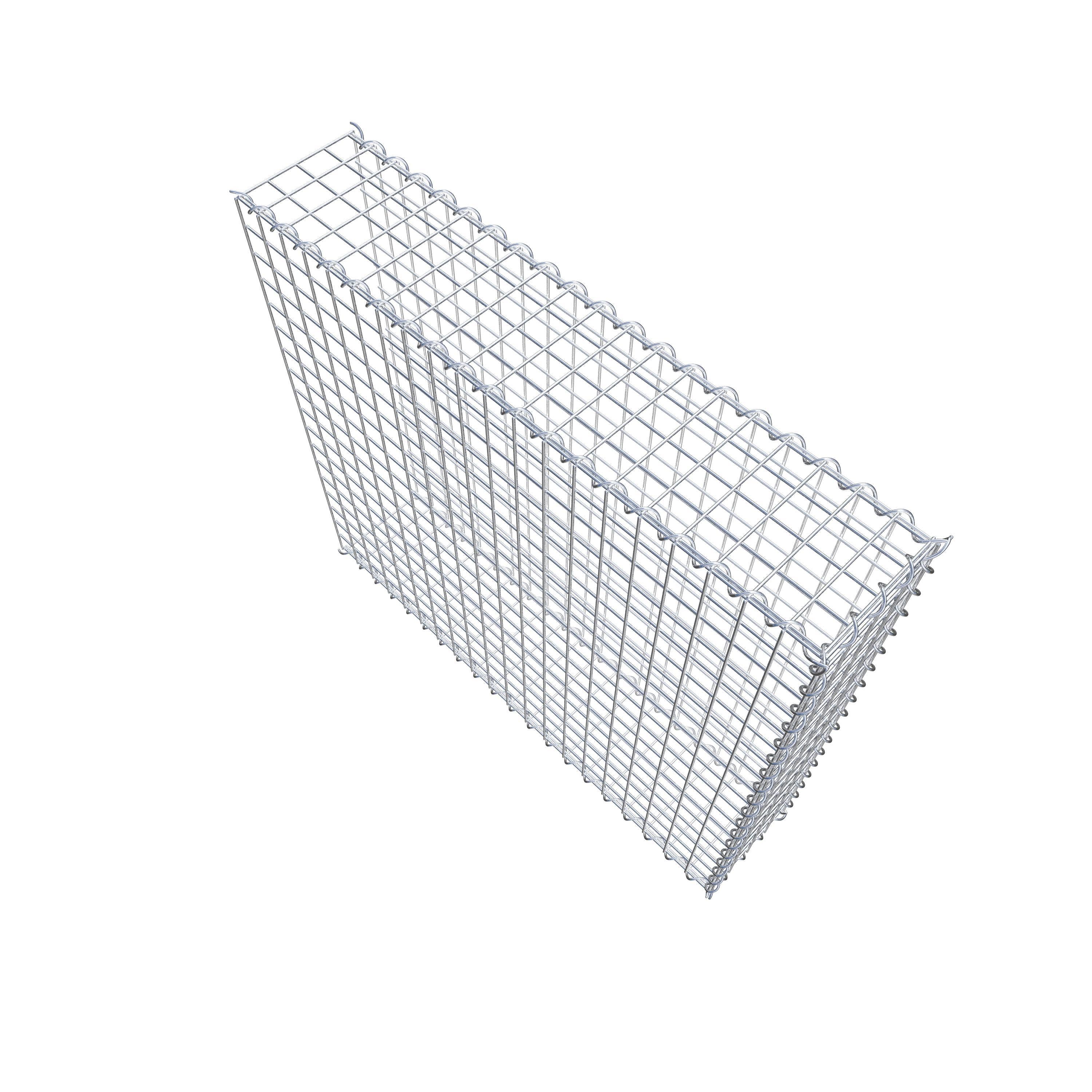 Grown-on gabion type 2 100 cm x 90 cm x 20 cm (L x H x D), mesh size 5 cm x 5 cm, spiral