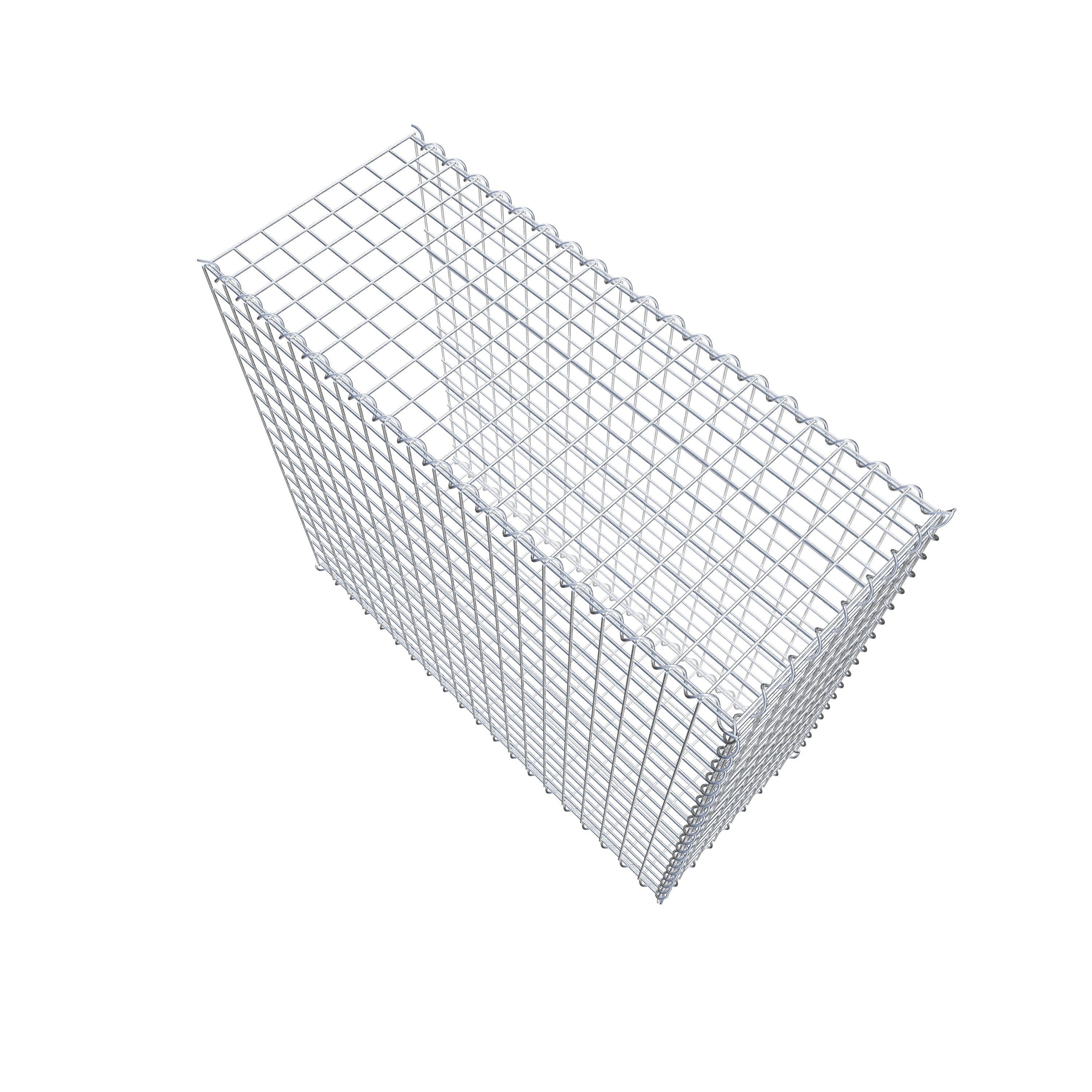 Add-on schanskorf type 2 100 cm x 90 cm x 40 cm (L x H x D), maaswijdte 5 cm x 5 cm, spiraalvormig