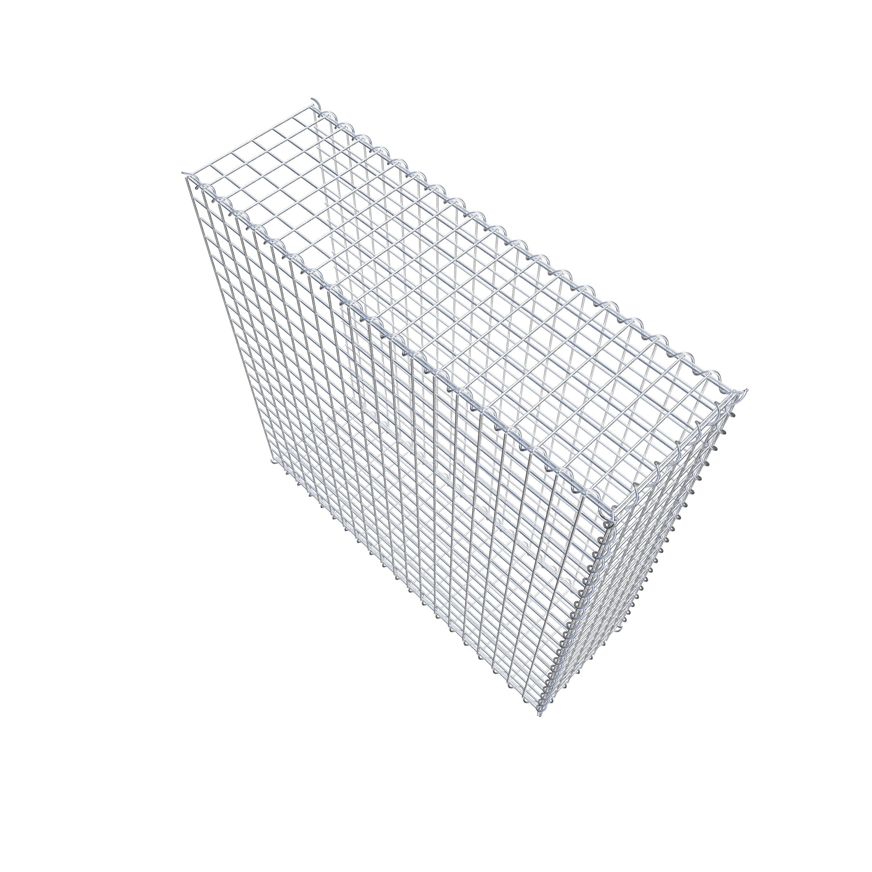 Opvokset gabion type 2 100 cm x 100 cm x 30 cm (L x H x D), maskestørrelse 5 cm x 5 cm, spiral