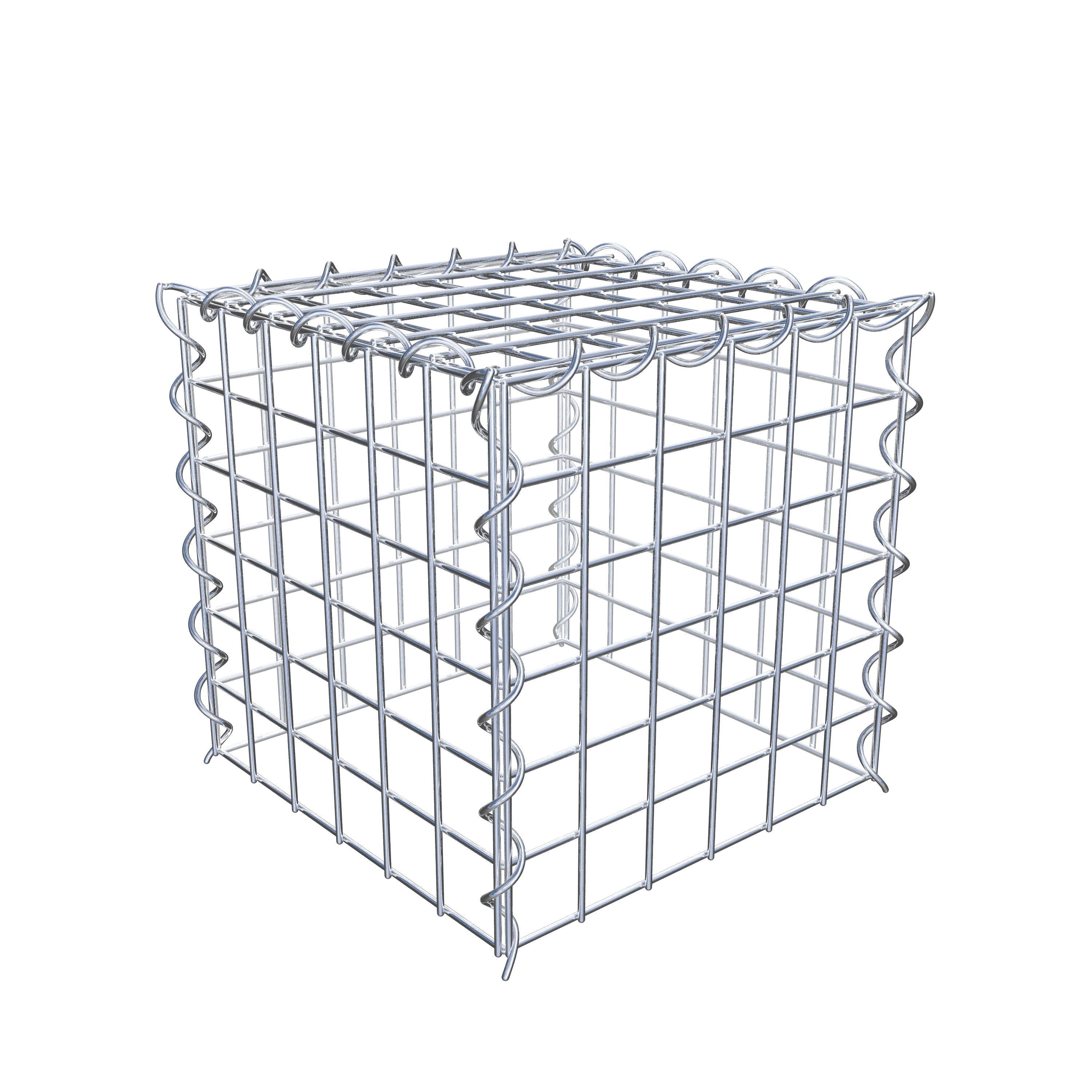 Grown-on gabion type 3 30 cm x 30 cm x 30 cm (L x H x D), mesh size 5 cm x 5 cm, spiral