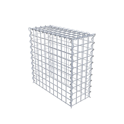 Gabião tipo 3 50 cm x 50 cm x 20 cm (C x A x P), malhagem 5 cm x 5 cm, espiral