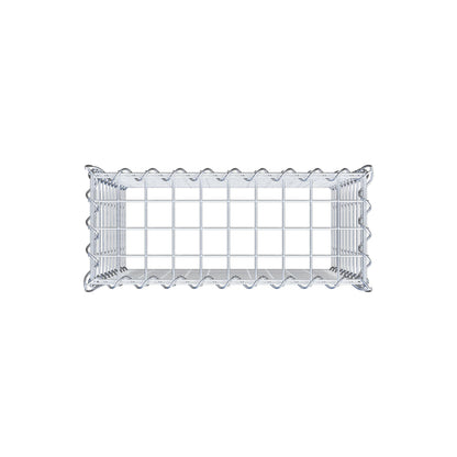 Gabião tipo 3 50 cm x 50 cm x 20 cm (C x A x P), malhagem 5 cm x 5 cm, espiral