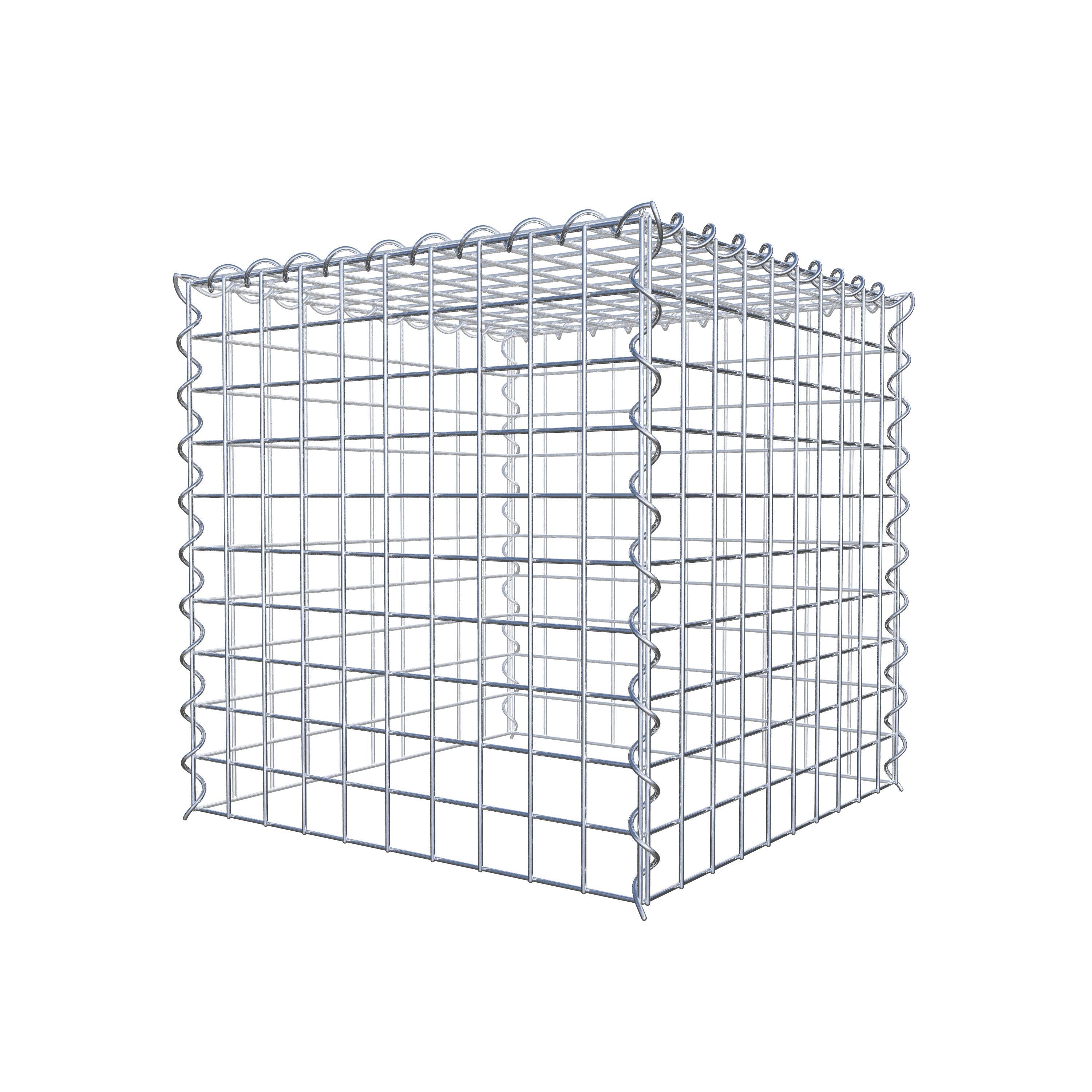 Grown-on gabion type 3 50 cm x 50 cm x 50 cm (L x H x D), mesh size 5 cm x 5 cm, spiral