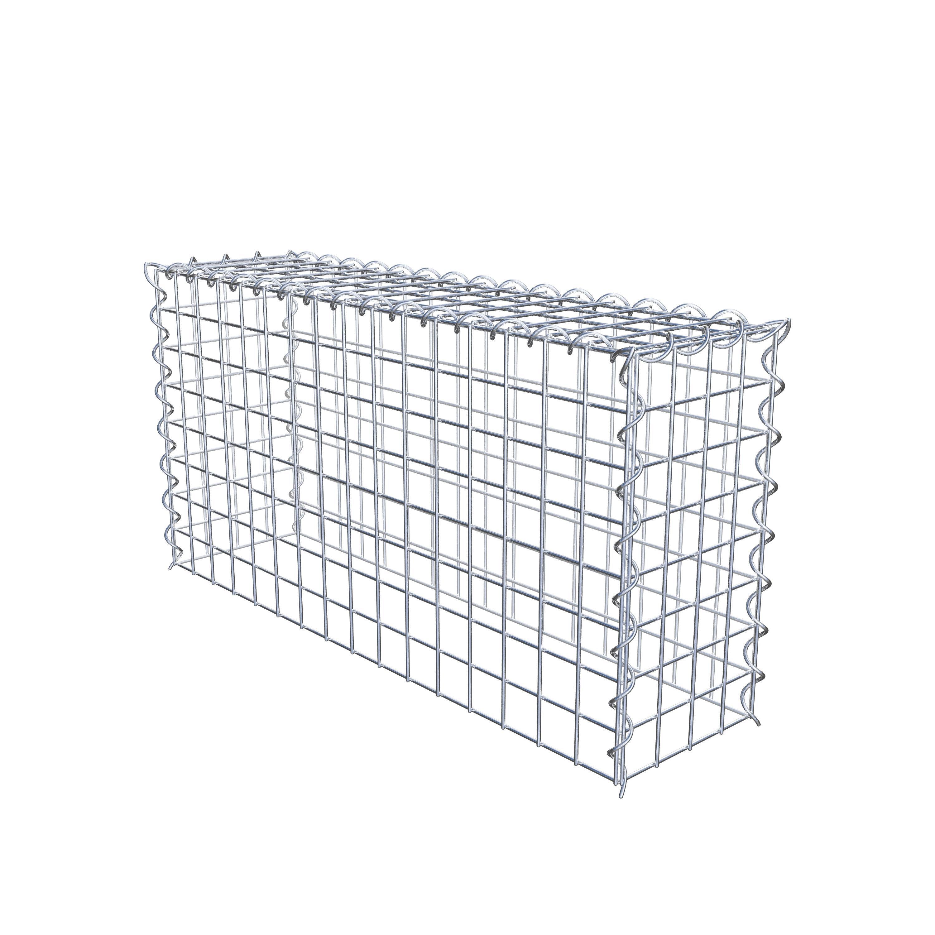 Grown-on gabion type 3 80 cm x 40 cm x 20 cm (L x H x D), mesh size 5 cm x 5 cm, spiral