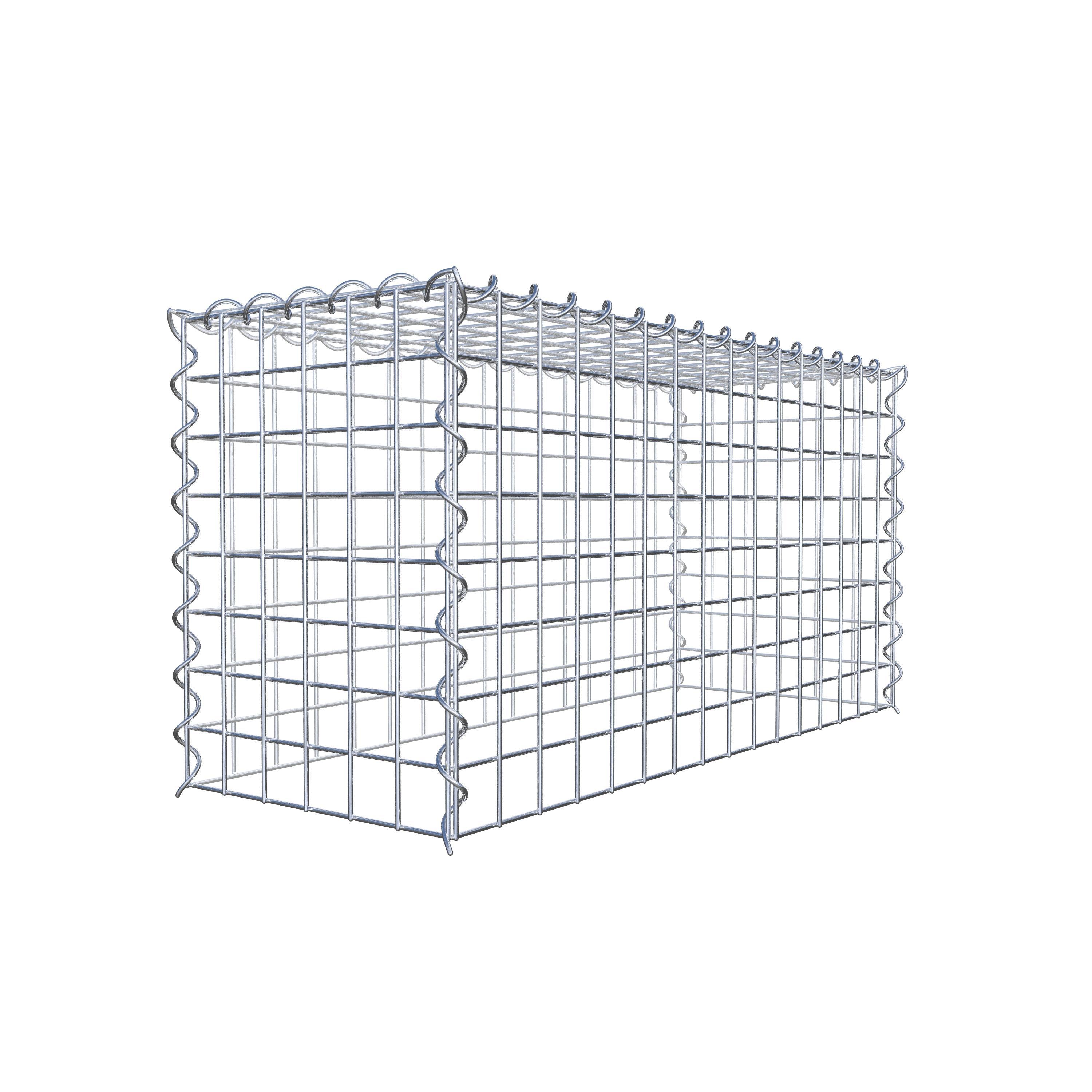 Grown-on gabion type 3 80 cm x 40 cm x 30 cm (L x H x D), mesh size 5 cm x 5 cm, spiral