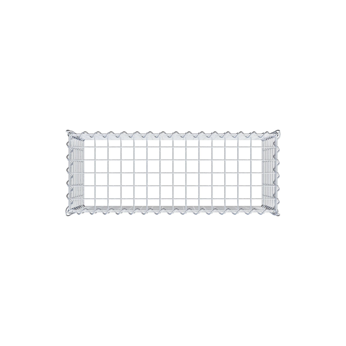 Gabion rapporté type 3 80 cm x 40 cm x 30 cm (L x H x P), mailles 5 cm x 5 cm, spirale