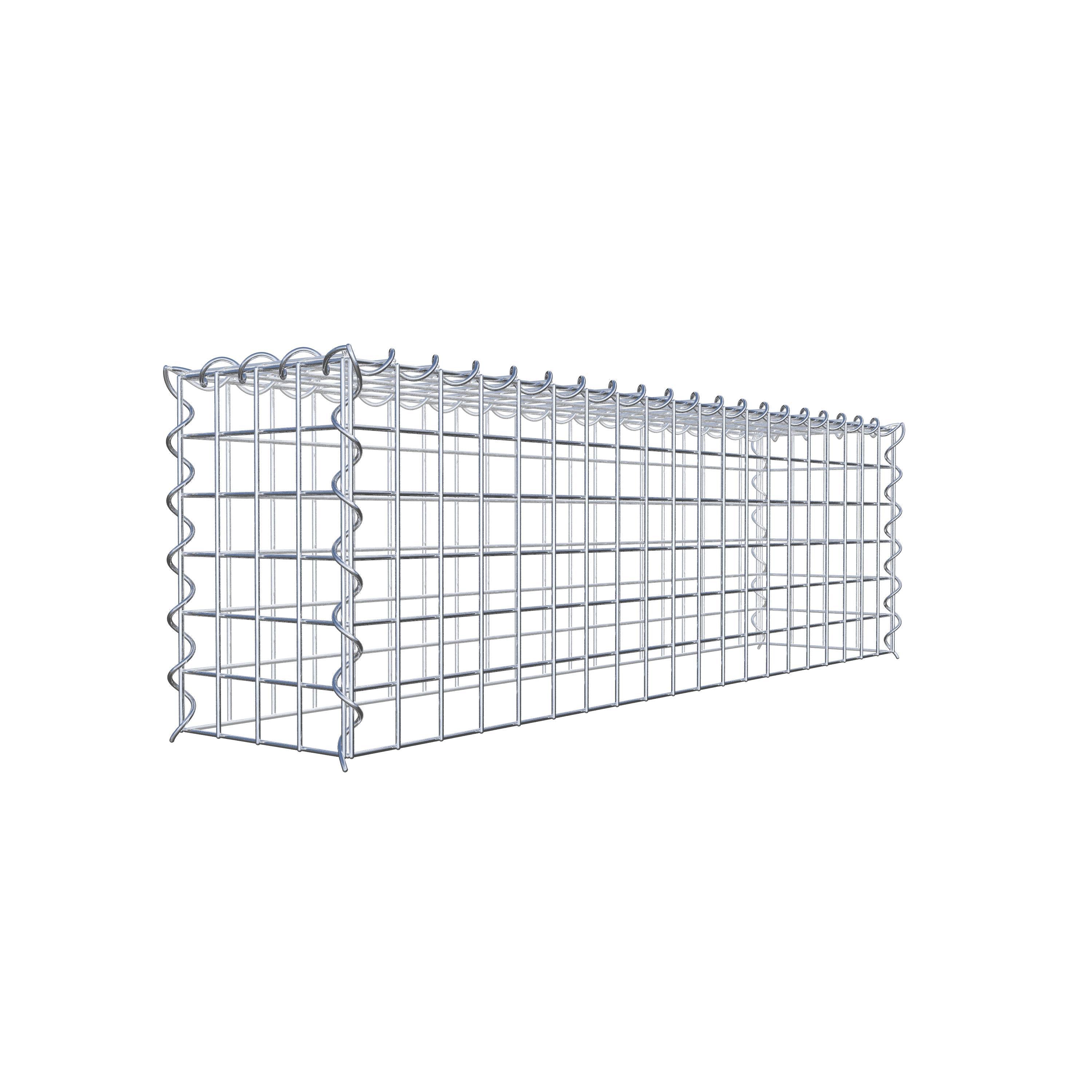 Grown-on gabion type 3 100 cm x 30 cm x 20 cm (L x H x D), mesh size 5 cm x 5 cm, spiral