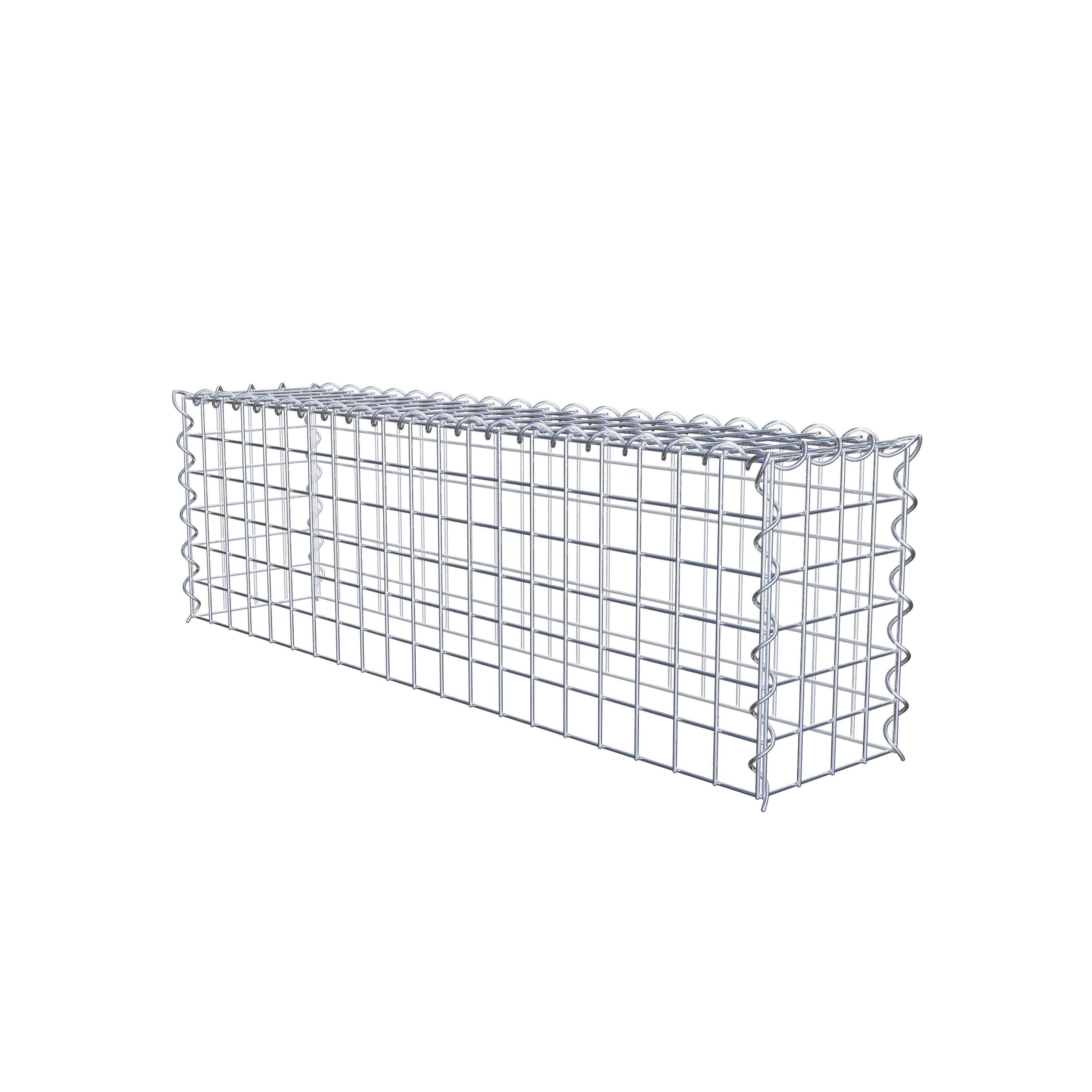 Grown-on gabion type 3 100 cm x 30 cm x 20 cm (L x H x D), mesh size 5 cm x 5 cm, spiral