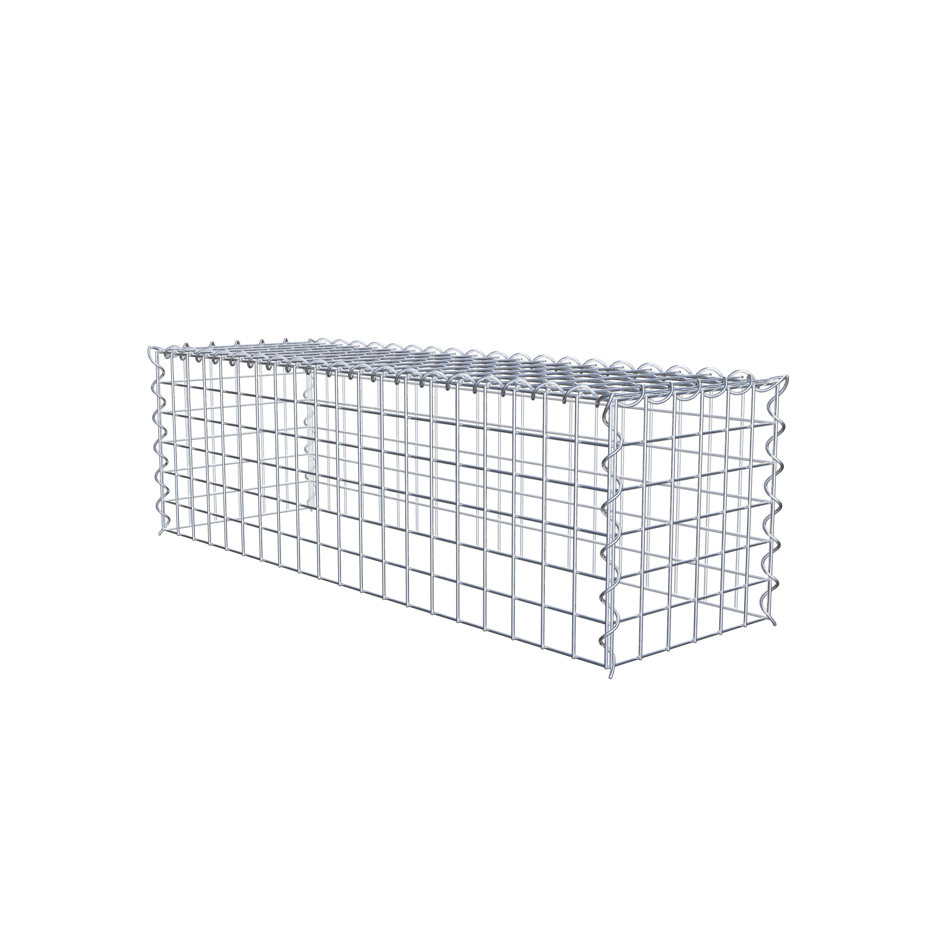 Påväxt gabion typ 3 100 cm x 30 cm x 30 cm (L x H x D), maskstorlek 5 cm x 5 cm, spiral